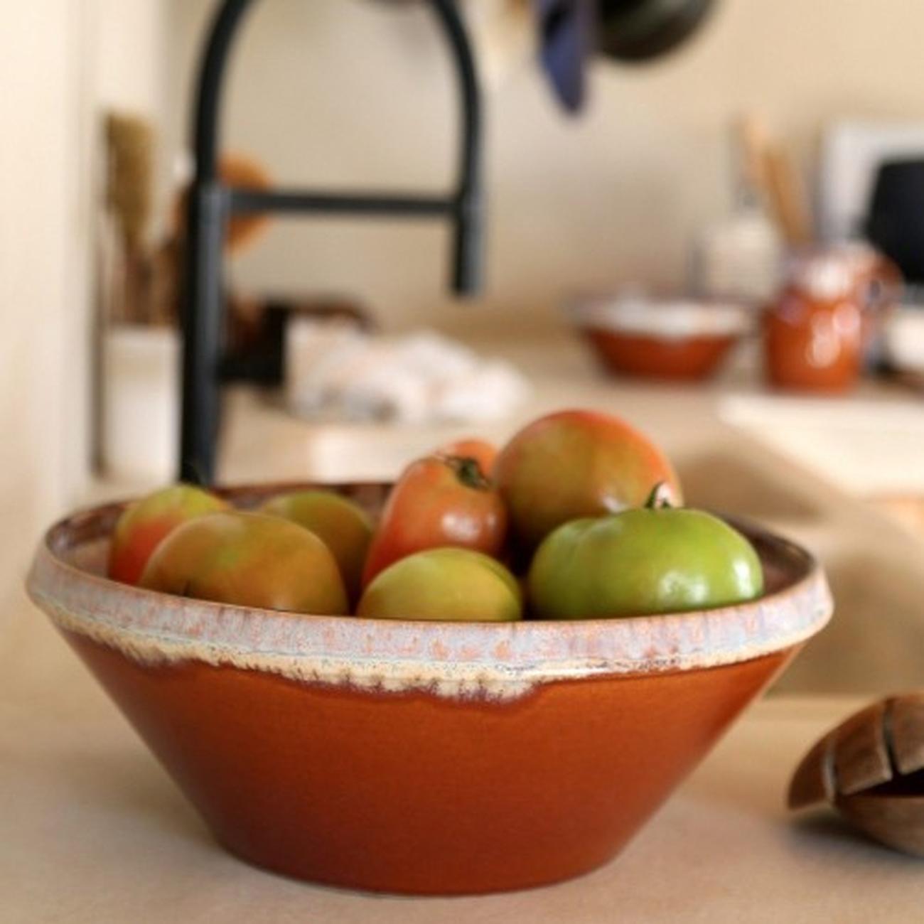 casafina-poterie-salad-bowl-caramel-latte-32cm - Poterie Serving Bowl 32cm