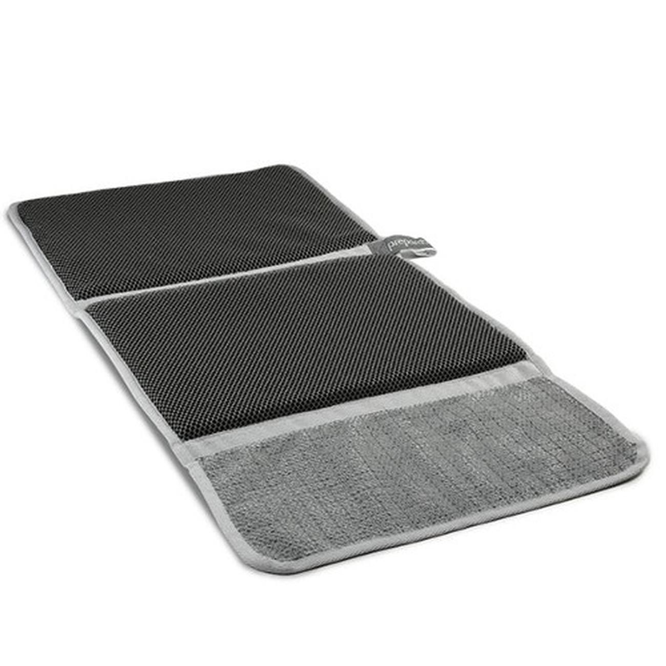 prepara-drydock-deluxe-dish-drying-mat-grey - Prepara Drydock Antibacterial Dish Mat Grey