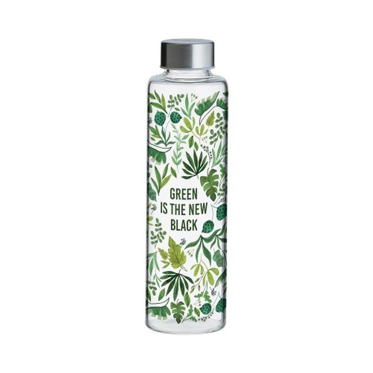 typhoon-pure-green-new-black-bottle-600ml - Typhoon Pure Glass Bottle 600ml Green New Black