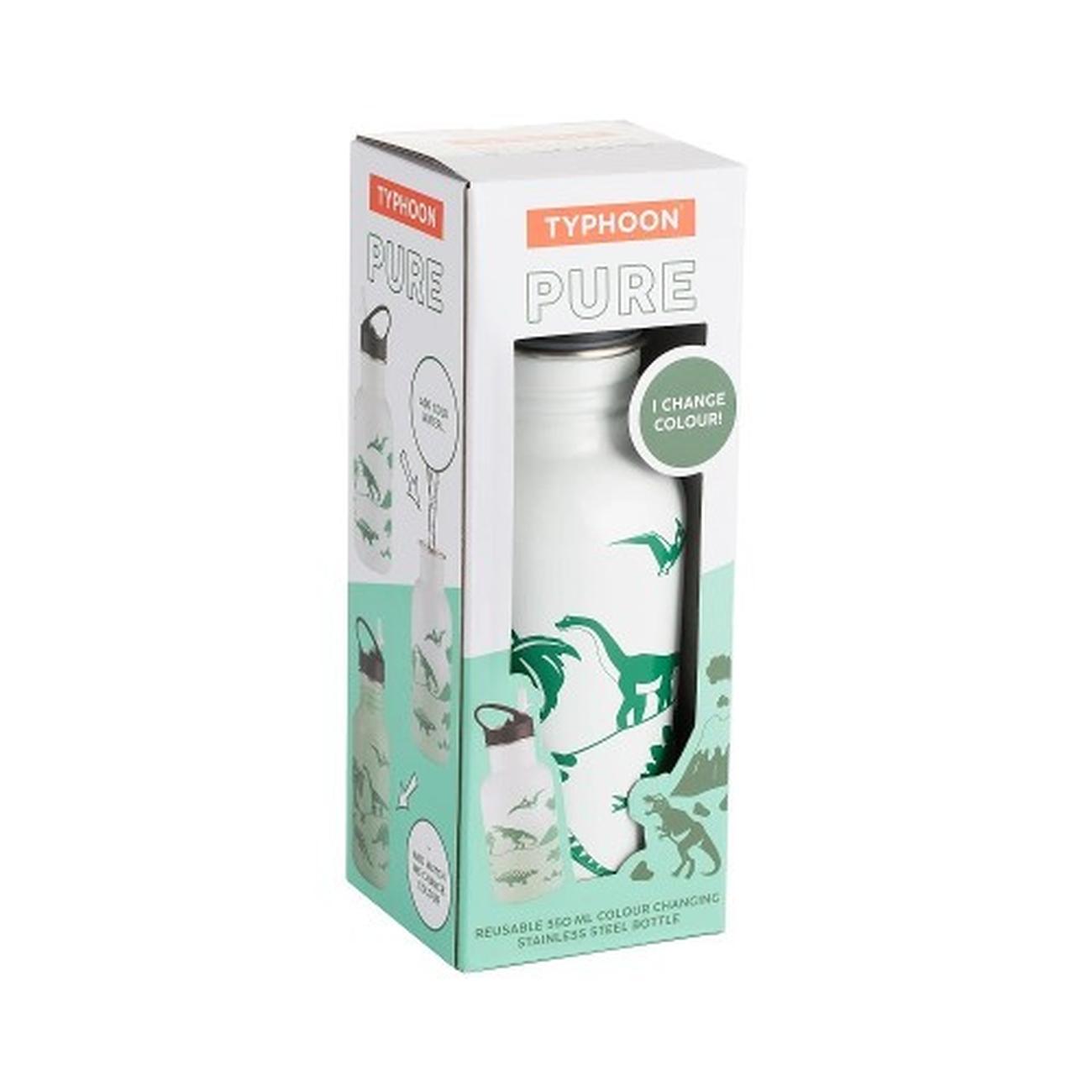 pure-kids-colour-change-dinosaur-bottle-550ml-typhoon - Pure Kid's Colour Change Dinosaur Bottle 550ml