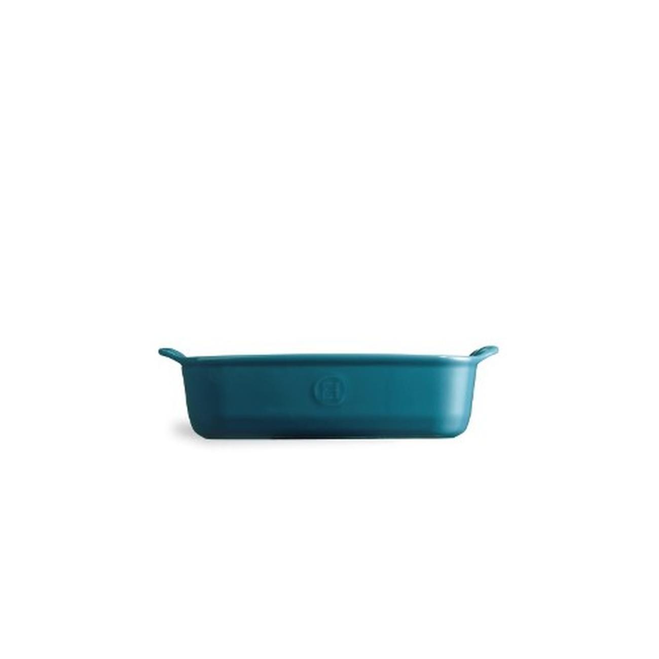 emile-henry-individual-oven-dish-rectangular-bleu-calan - Emile Henry Mediterranean Blue Rectangular Oven Dish Individual