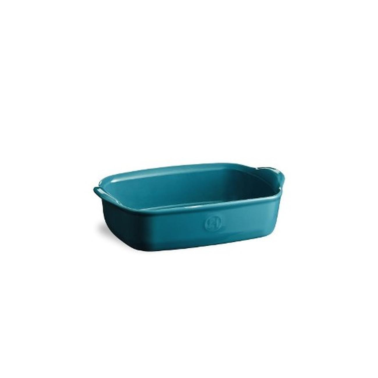 emile-henry-individual-oven-dish-rectangular-bleu-calan - Emile Henry Mediterranean Blue Rectangular Oven Dish Individual