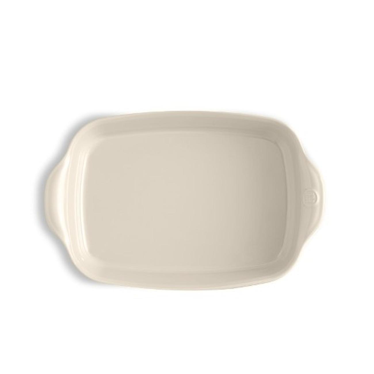 emile-henry-rectangular-oven-dish-medium-argile-cream - Emile Henry Clay Rectangular Oven Dish Medium