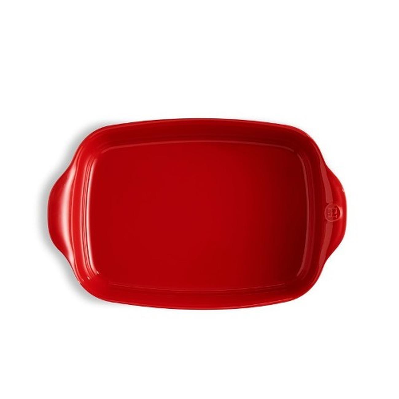 emile-henry-rectangular-oven-dish-medium-red - Emile Henry Red Rectangular Oven Dish Medium