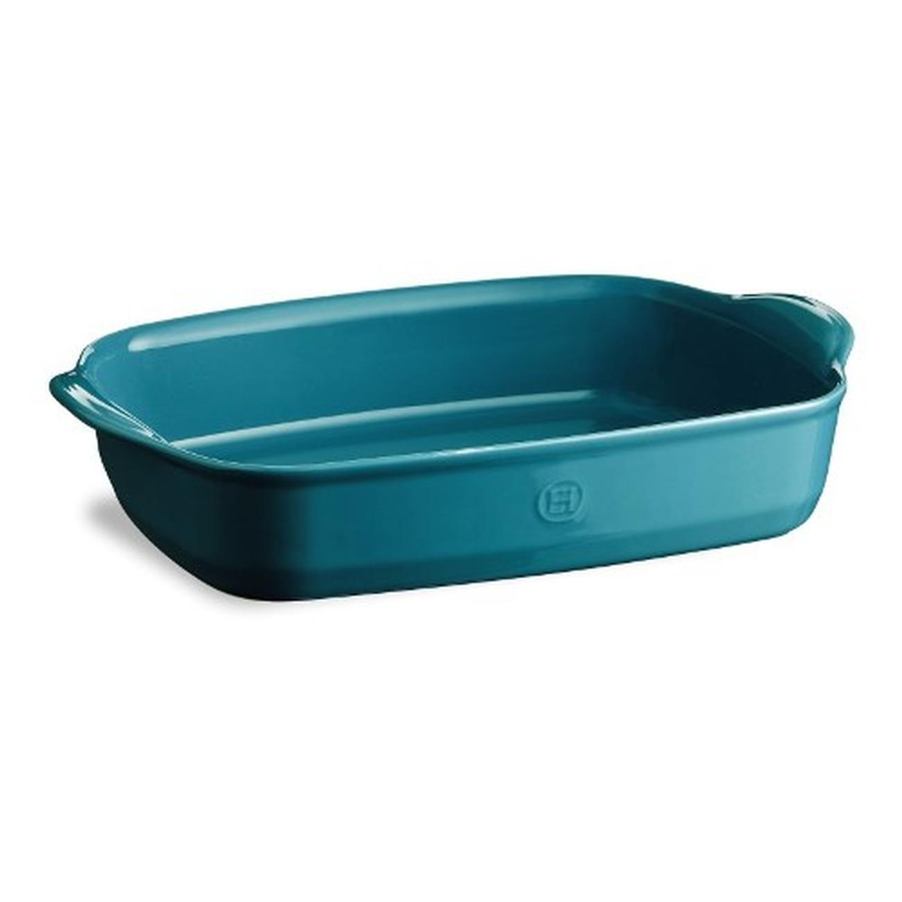 emile-henry-rectangular-oven-dish-large-blue-calan - Emile Henry Mediterranean Blue Rectangular Oven Dish