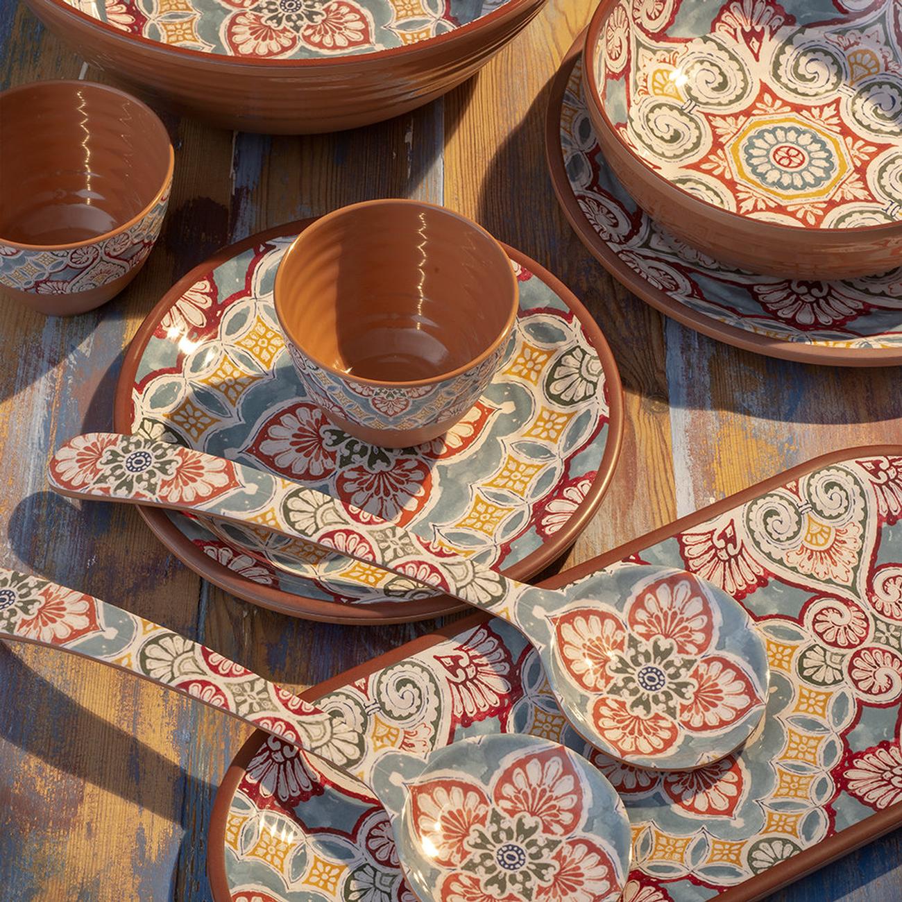 Rio Corte Melamine Chip & Dip Server 39cm