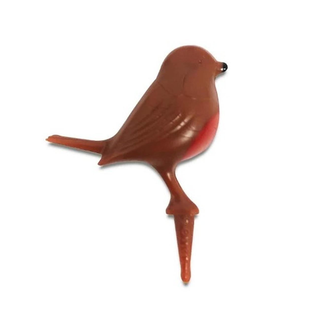Christmas-cake-topper-plastic-robin-light-brown - Cake Topper Plastic Light Brown Robin 25mm