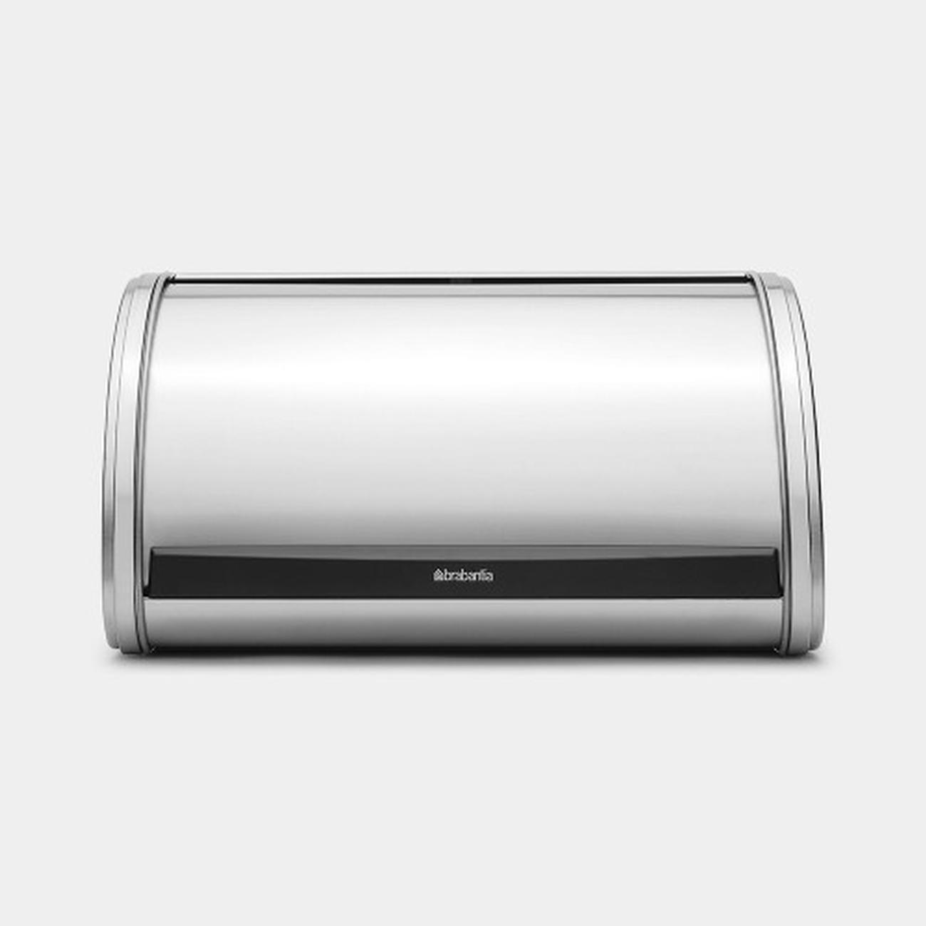 brabantia-roll-top-bread-bin-stainless-steel-medium - Brabantia Roll Top Bread Bin Medium Matt Steel