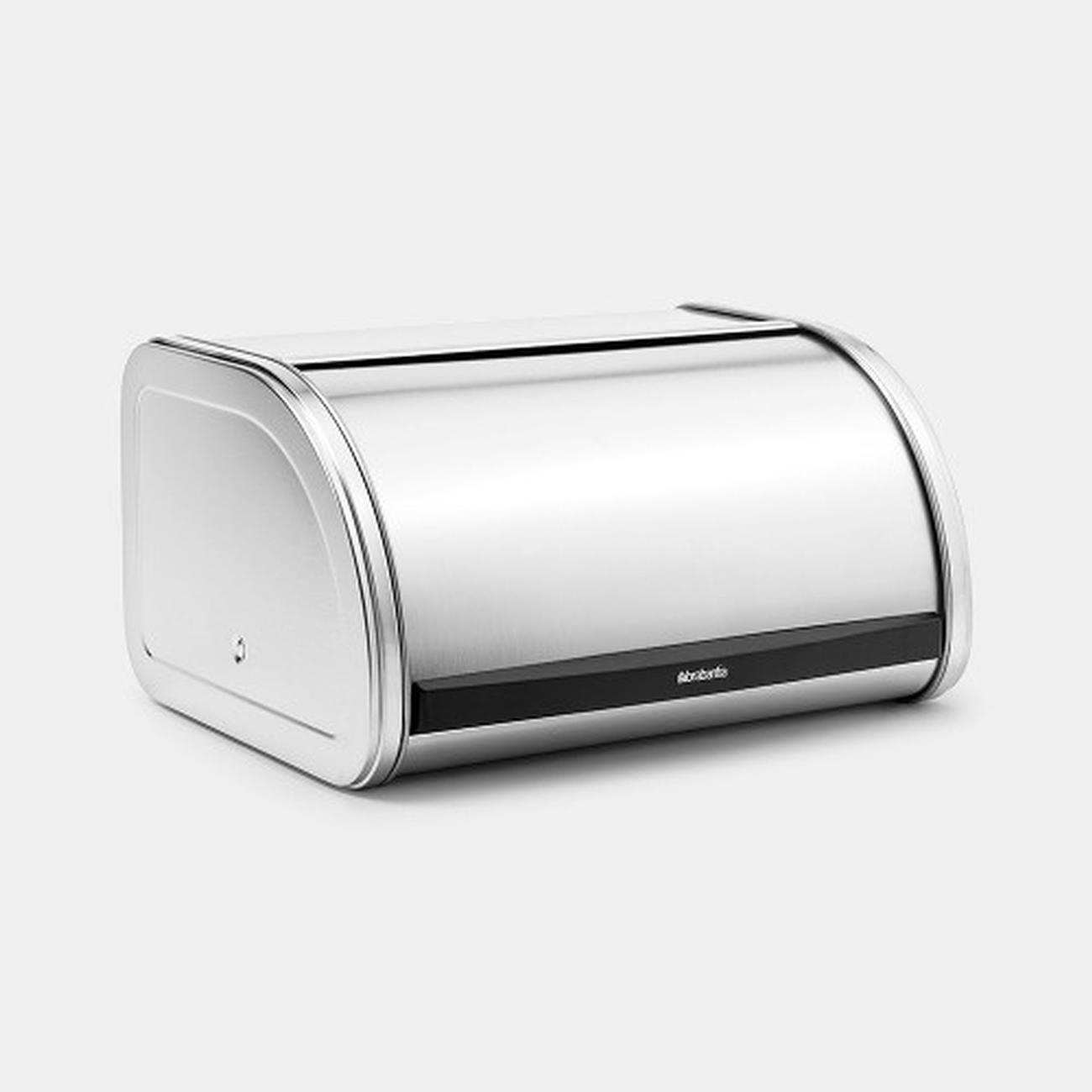 brabantia-roll-top-bread-bin-stainless-steel-medium - Brabantia Roll Top Bread Bin Medium Matt Steel