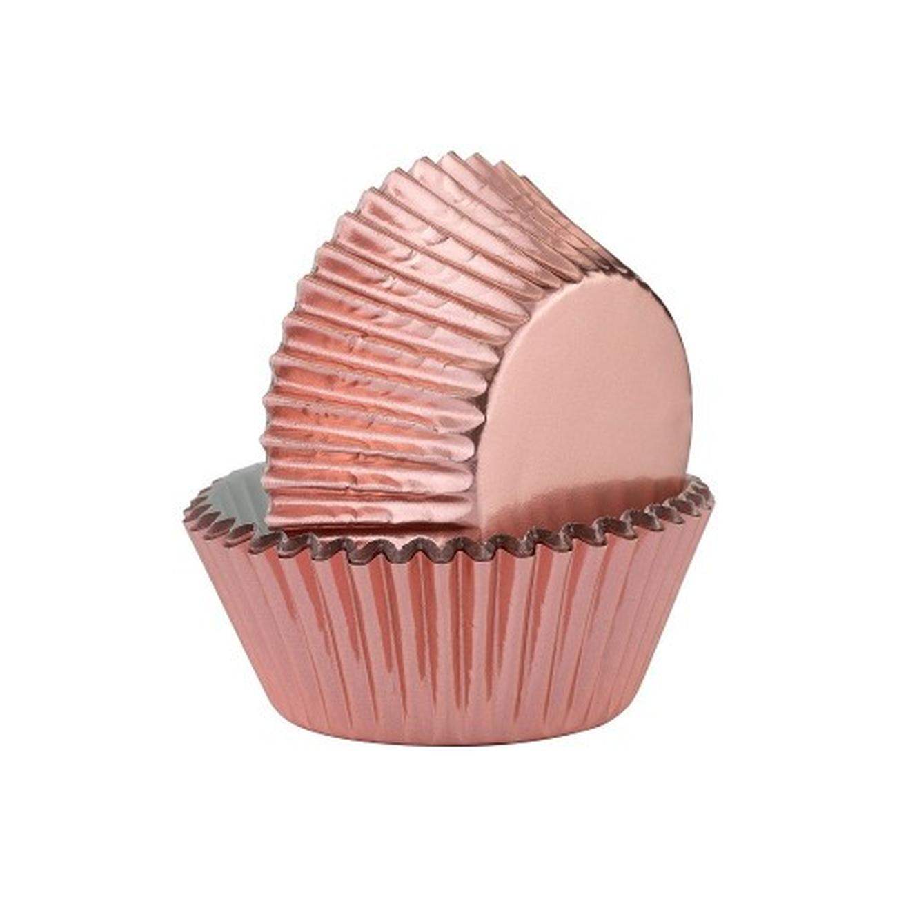 mason-cash-32-rose-gold-foil-cupcake-cases - Mason Cash 32 Rose Gold Foil Baking Cases