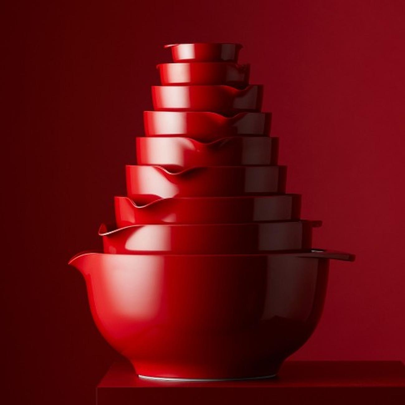 rosti-mixing-bowl-margrethe-5l-red - Rosti Mixing Bowl Margrethe Red 5L