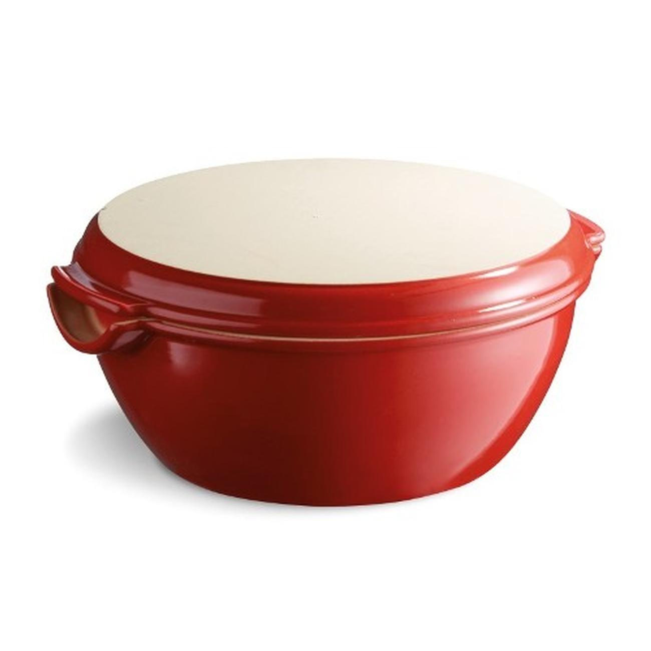 emile-henry-round-bread-baker-red - Emile Henry Red Round Bread Baker