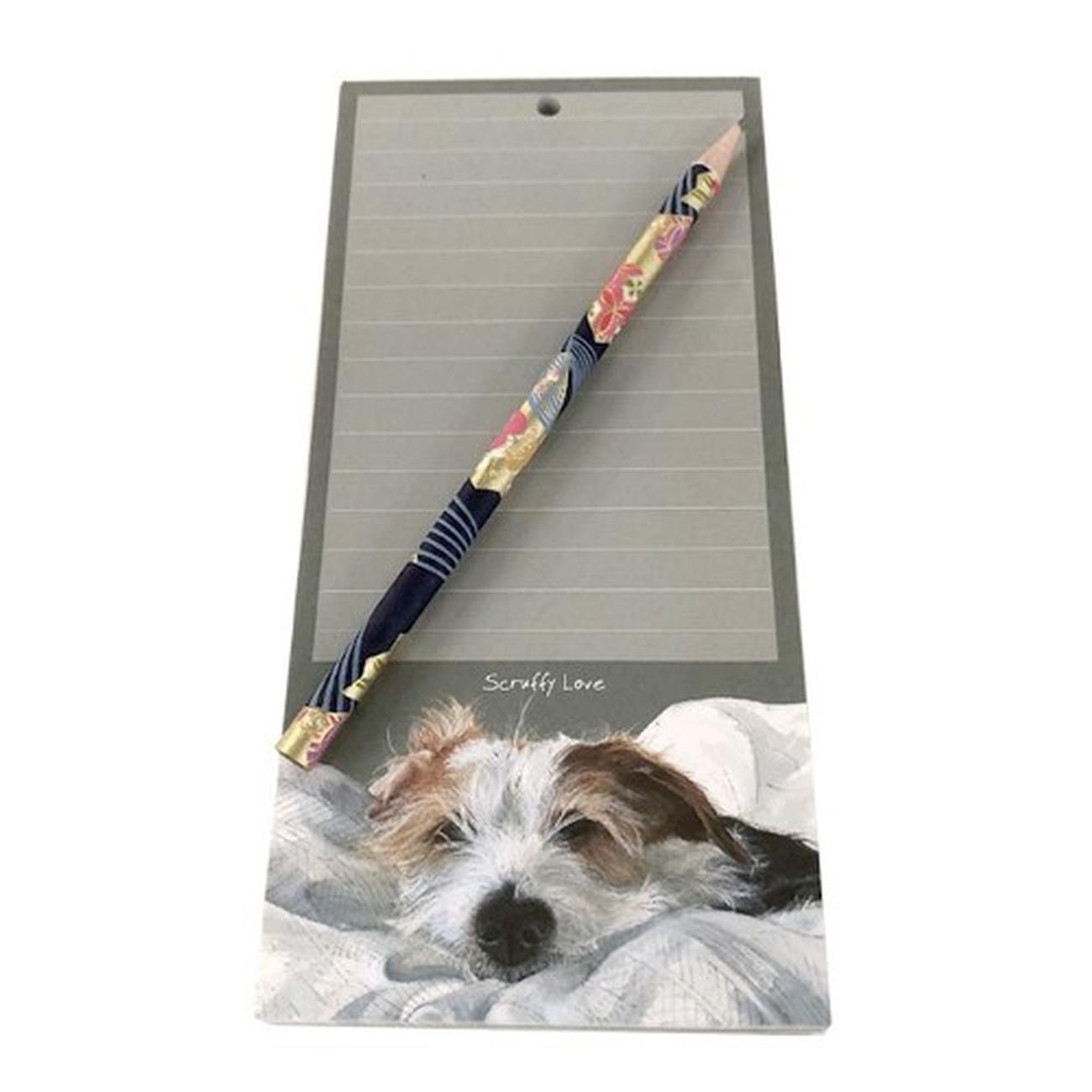 magnetic-notepad-scruffy-love-jack-russell - Magnetic Notepad Jack Russell Scruffy Love