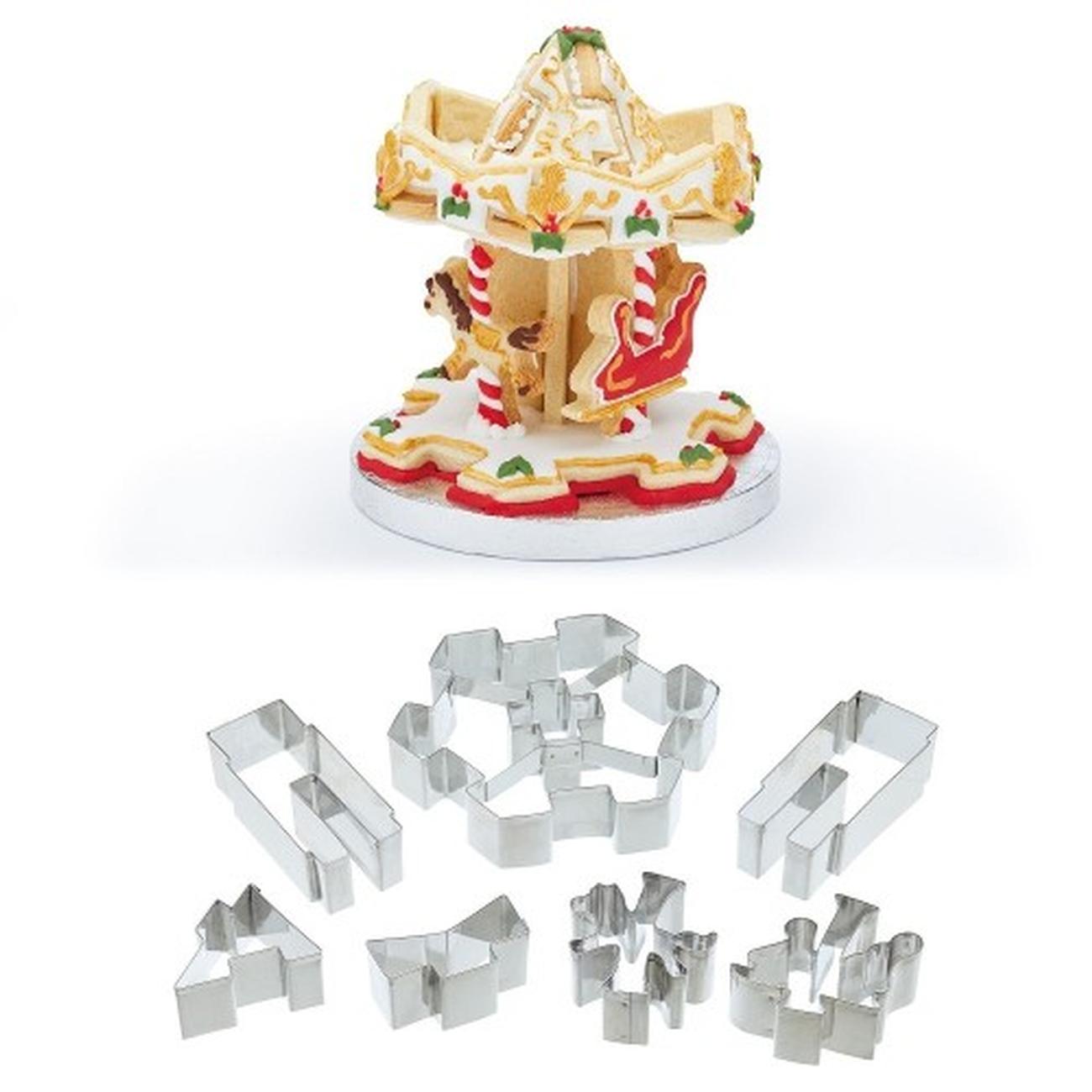 sweetly-does-it-3D-merry-go-round-cookie-cutter-set - Sweetly Does It 3D Merry Go Round Cookie Cutter Set