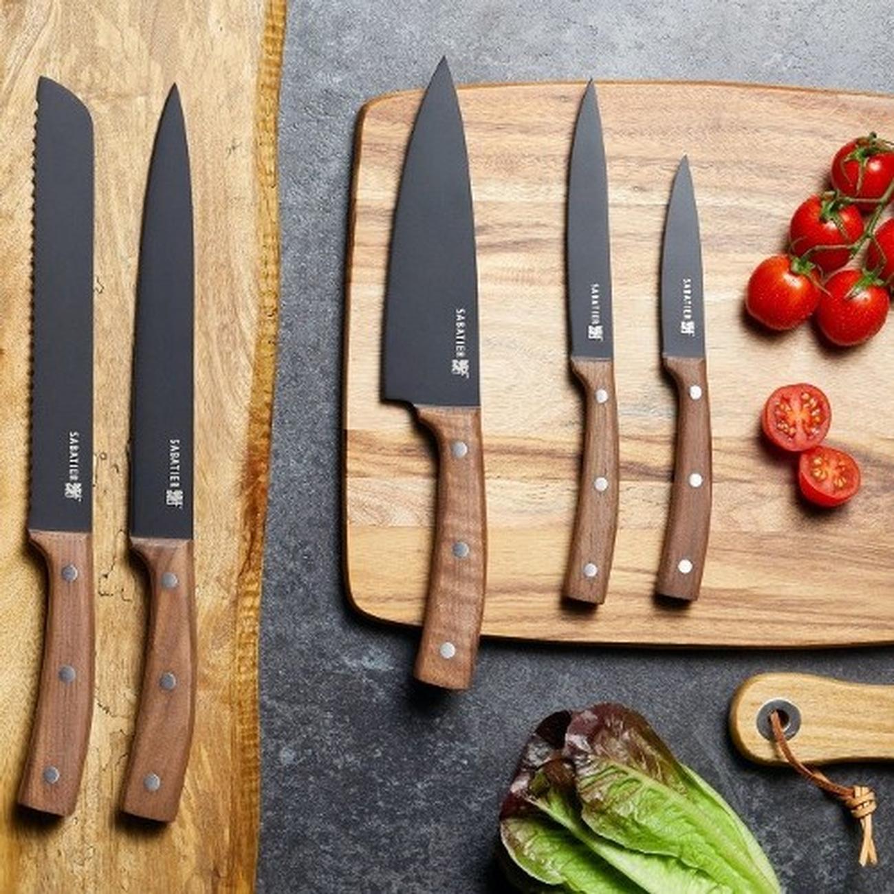 sabatier-classic-20cm-walnut-carving-knife - Sabatier Classic Carving Knife Walnut 20cm