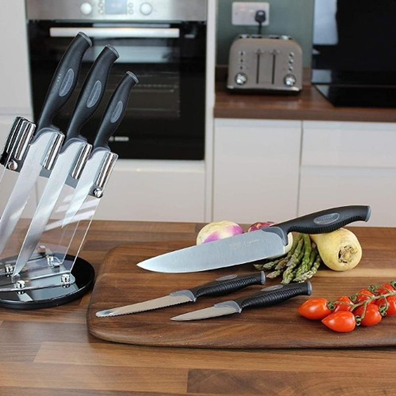 sabatier-professional-6pc-revolving-knives-set - Sabatier L'Expertise 6pc Revolving Knife Block
