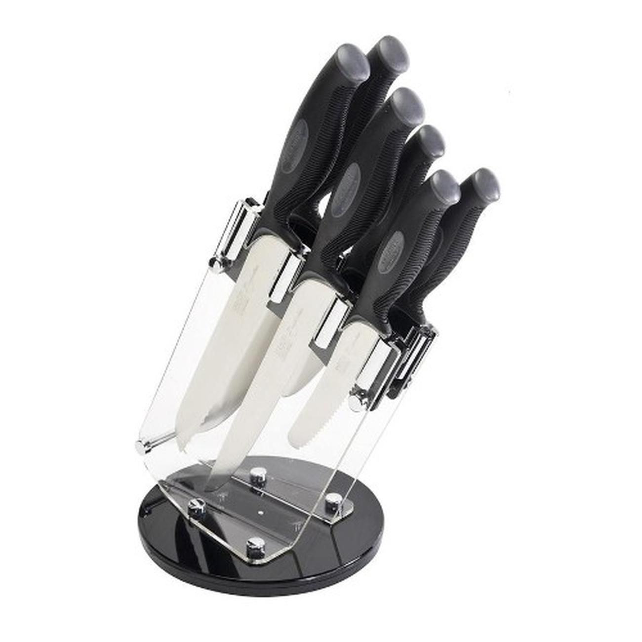 sabatier-professional-6pc-revolving-knives-set - Sabatier L'Expertise 6pc Revolving Knife Block