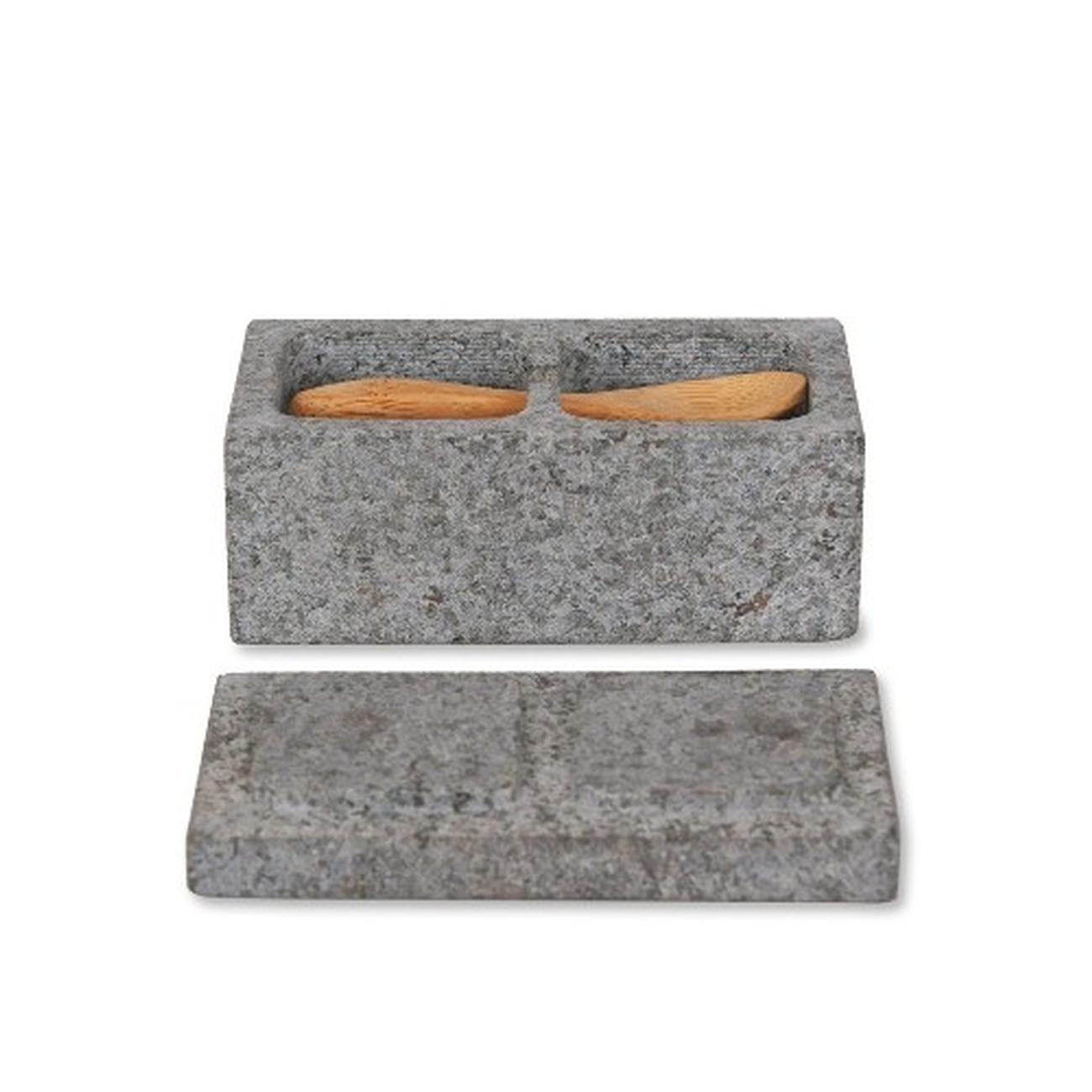 garden-trading-salt-pepper-pinch-pot-granite - Granite Salt & Pepper Pinch Pot