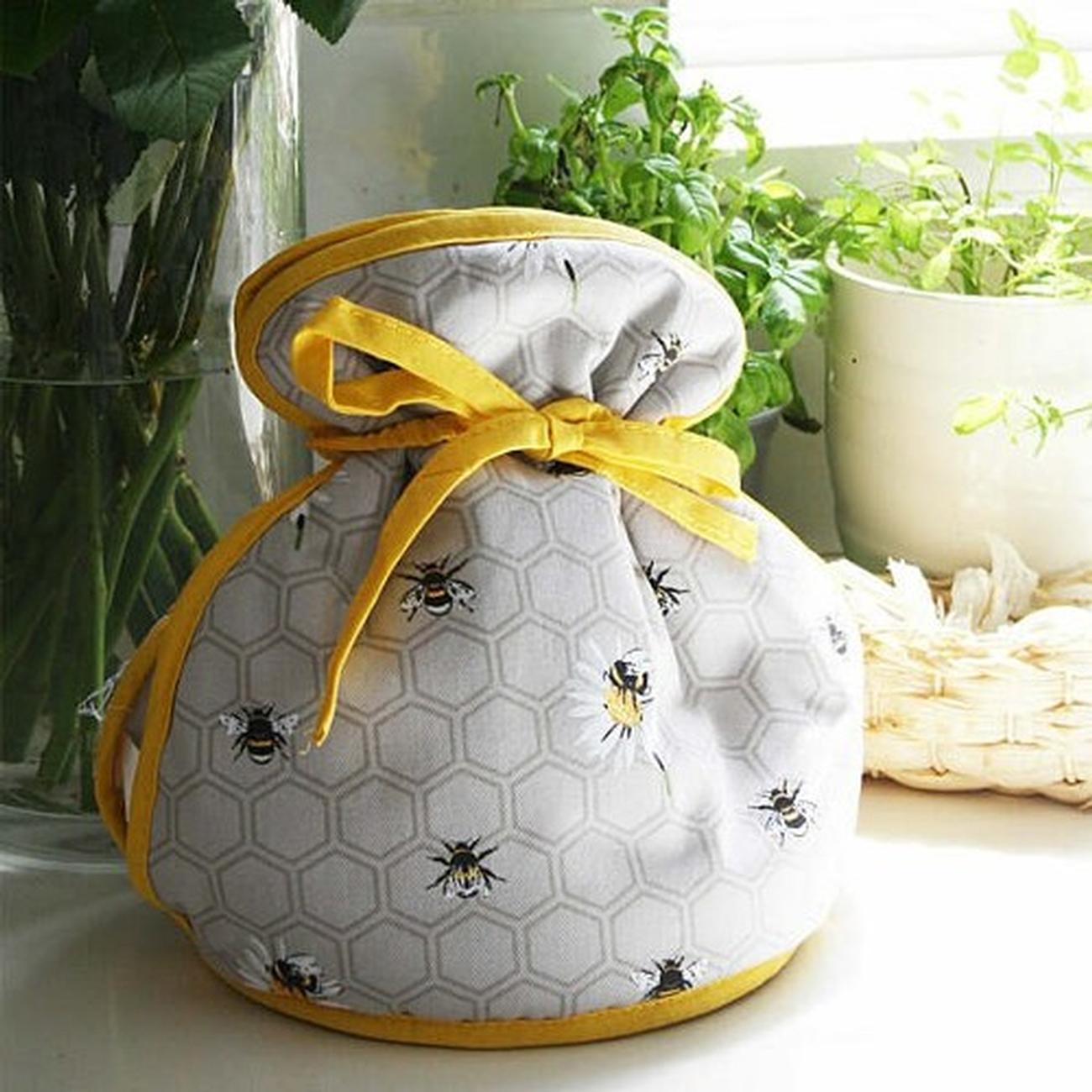 bee-happy-muff-tea-cosy - Bee Happy Tea Cosy
