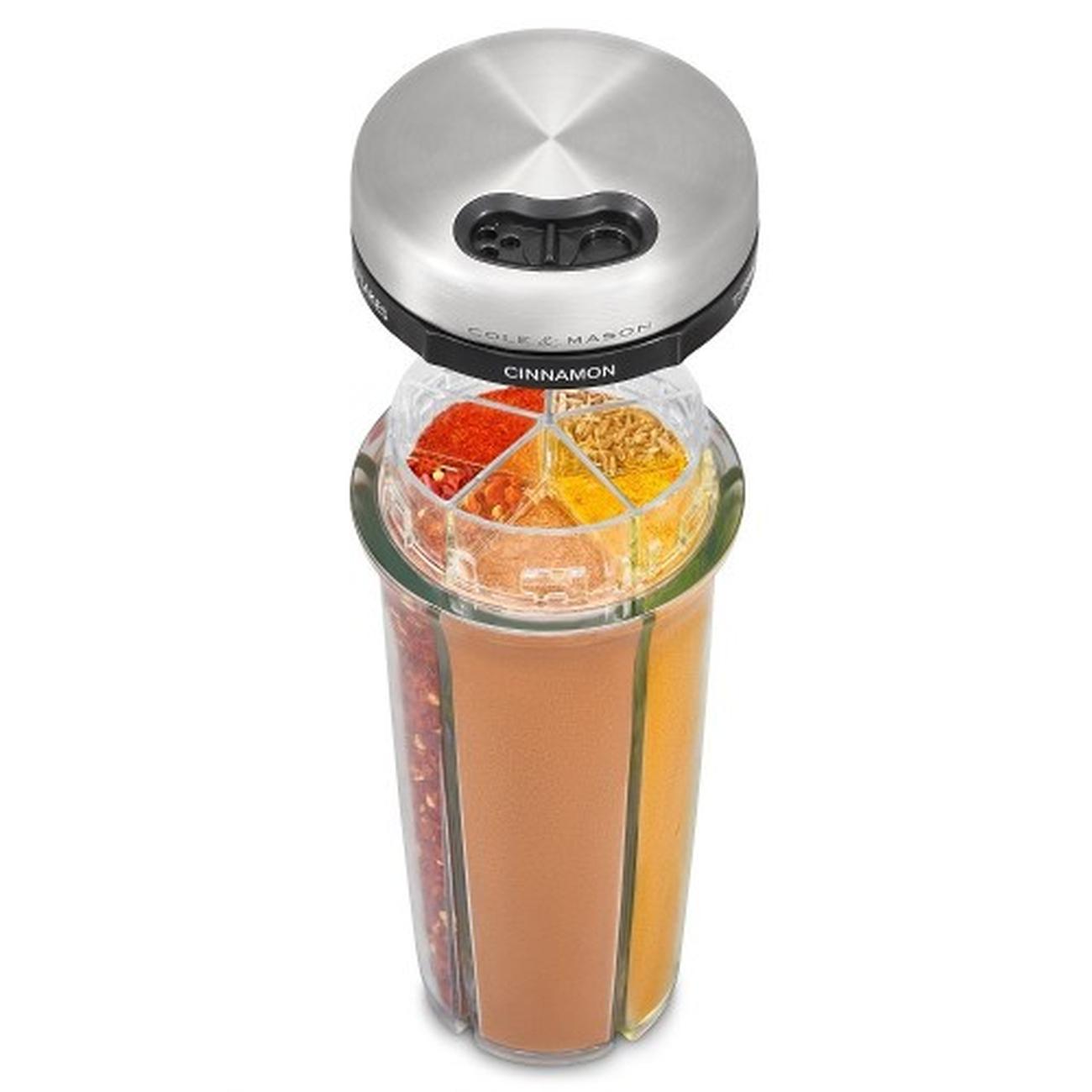cole-and-mason-saunderton-filled-spices-dispenser-20cm - Cole & Mason Saunderton Spice Storage Shaker 20cm Filled
