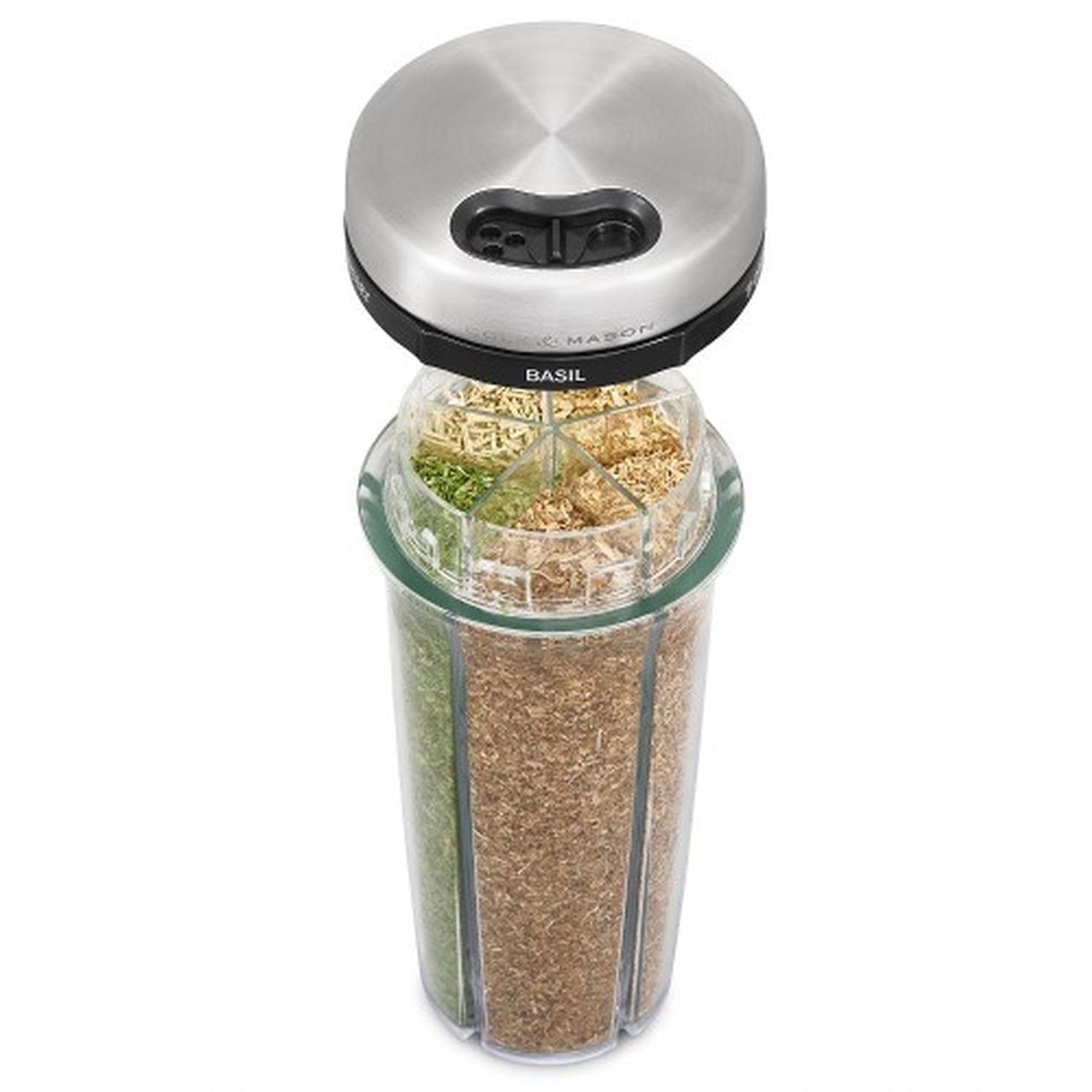 cole-and-mason-saunderton-filled-herbs-dispenser-20cm - Cole & Mason Saunderton Herb Storage Shaker 20cm