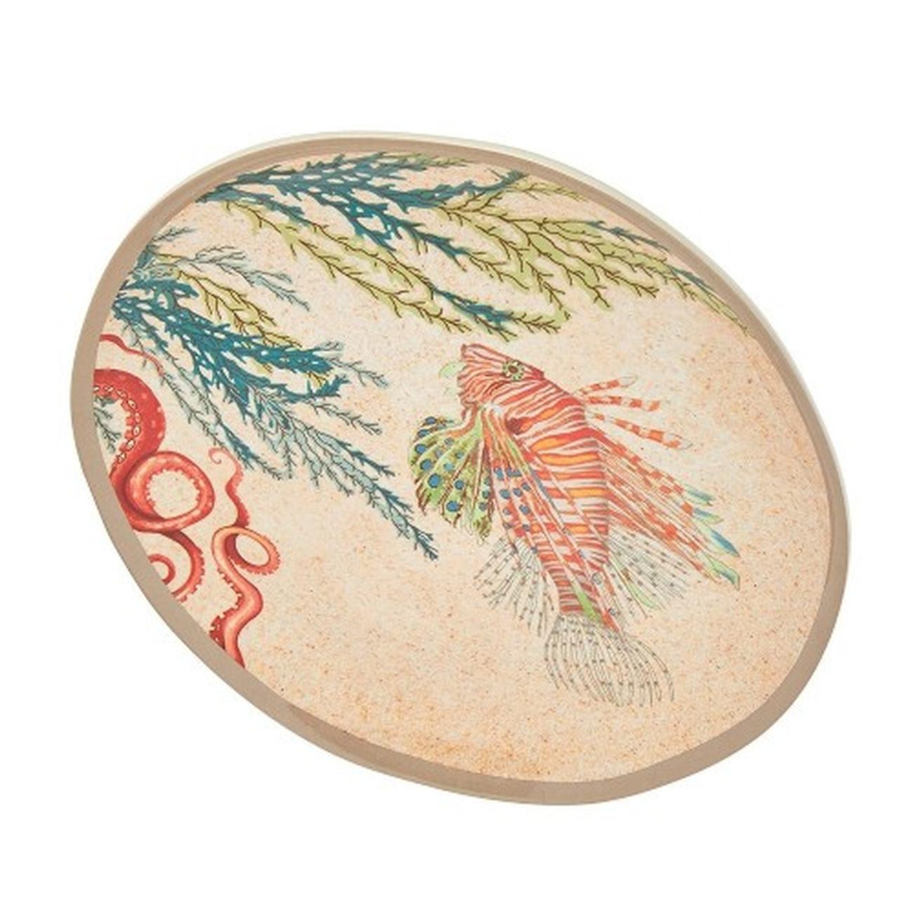 sea-life-oval-plates-set-of-2-rose-tulipani - Sea Life Set of 2 Oval Plates