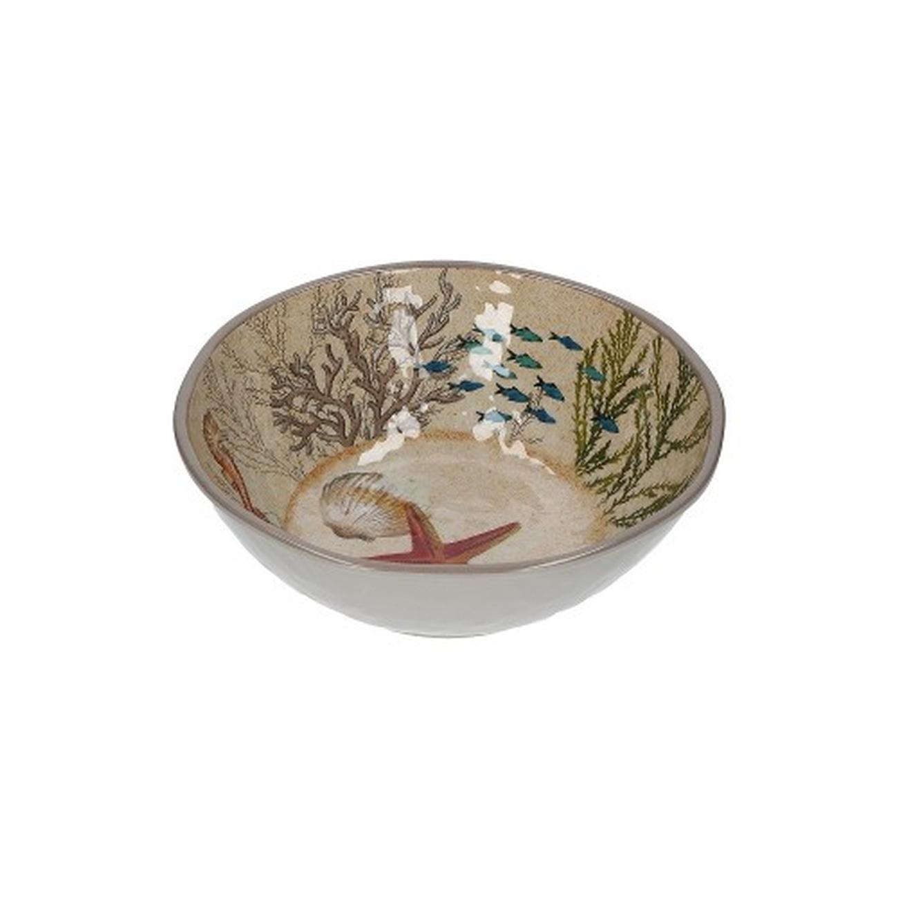 sea-life-salad-bowl-28cm-melamine - Sea Life Salad Bowl 28cm