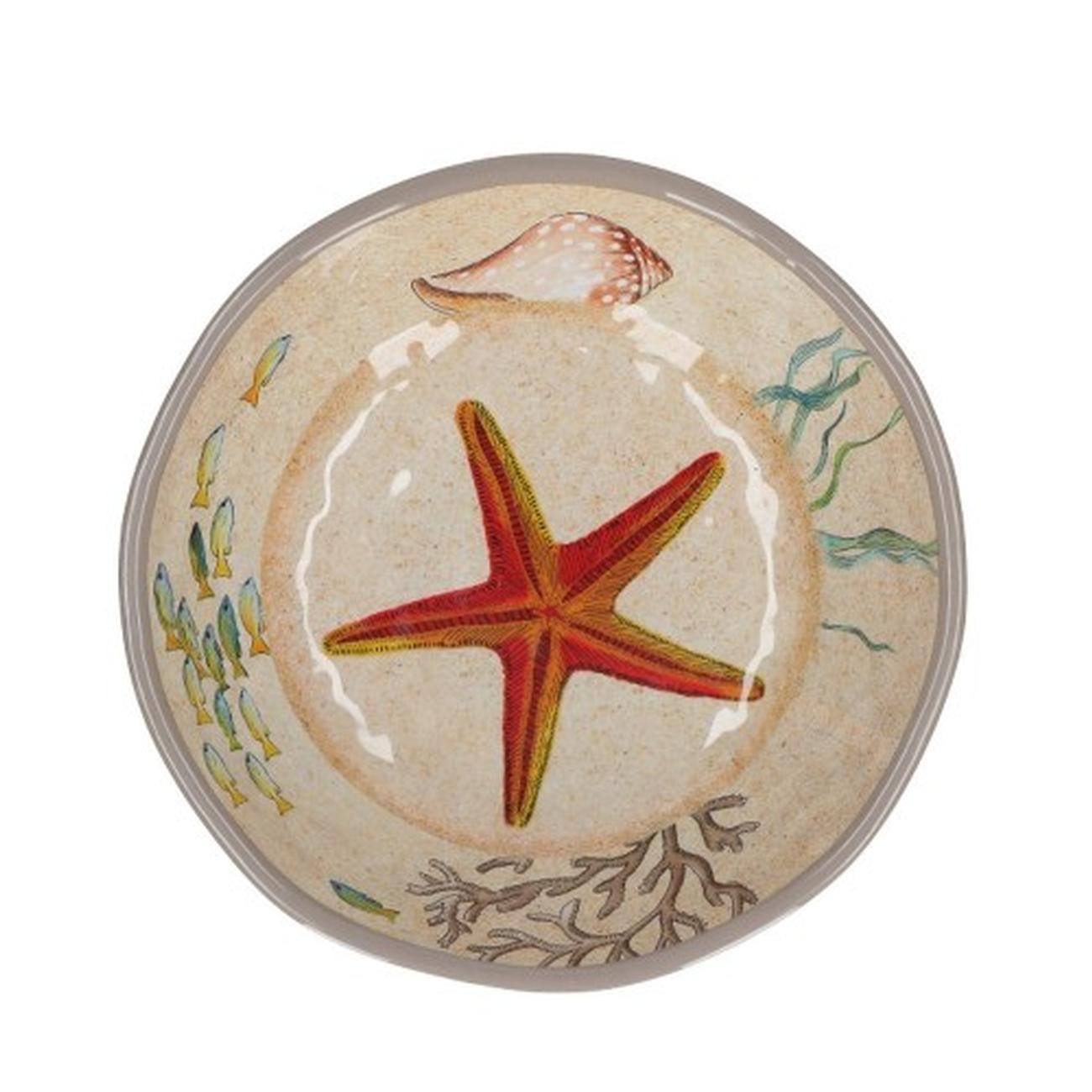 sea-life-soup-plates-2pc-19cm-melamine - Sea Life Set of 2 Soup Plates 19.5cm