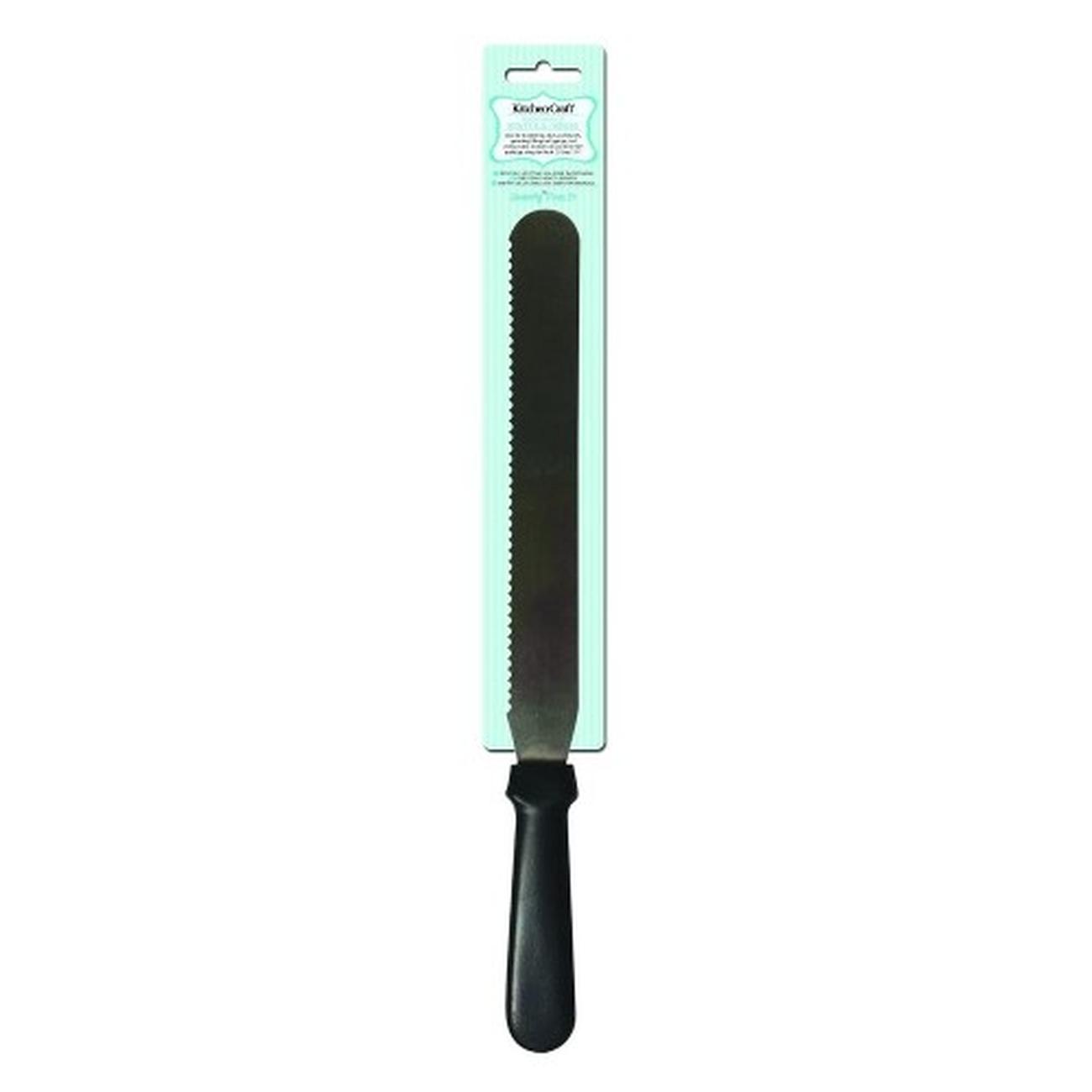 sweetly-does-it-stainless-steel-spatula-and-cake-knife - Sweetly Does It Serrated Spatula & Palette Knife