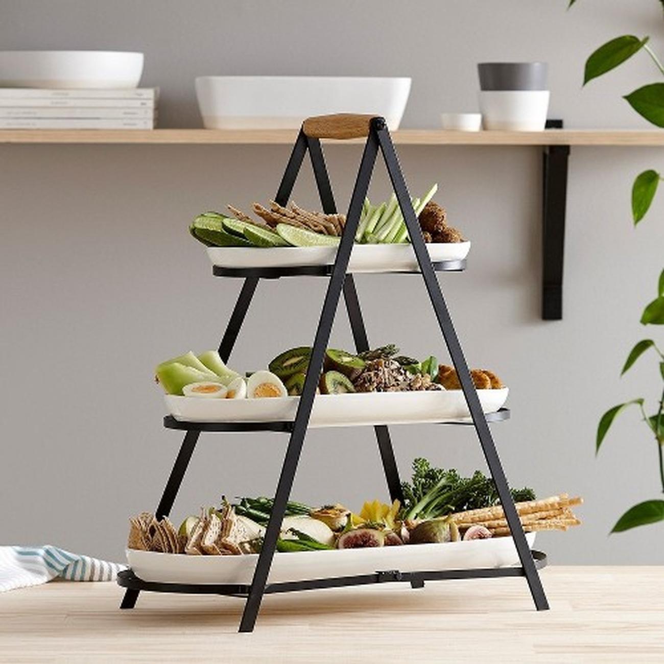 ladelle-3-tier-serving-tower-cake-stand - Ladelle Serve & Share Serving Tower