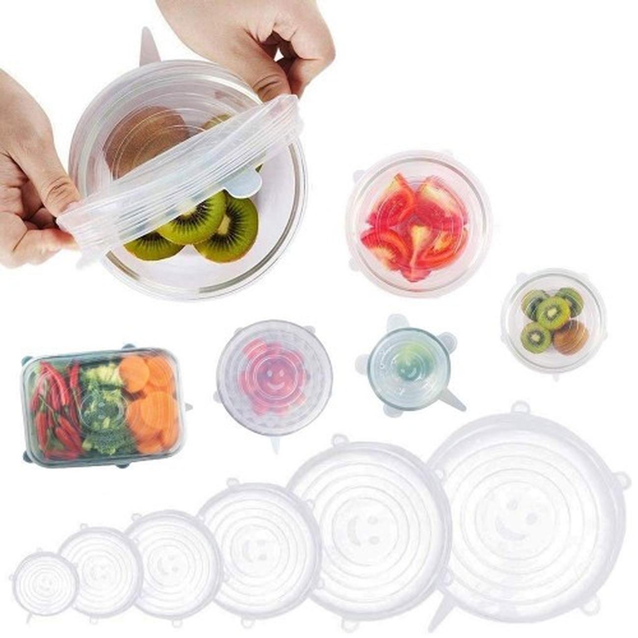 silicone-lids-assorted-set-of-6pc - Silicone Lids Assorted Set of 6