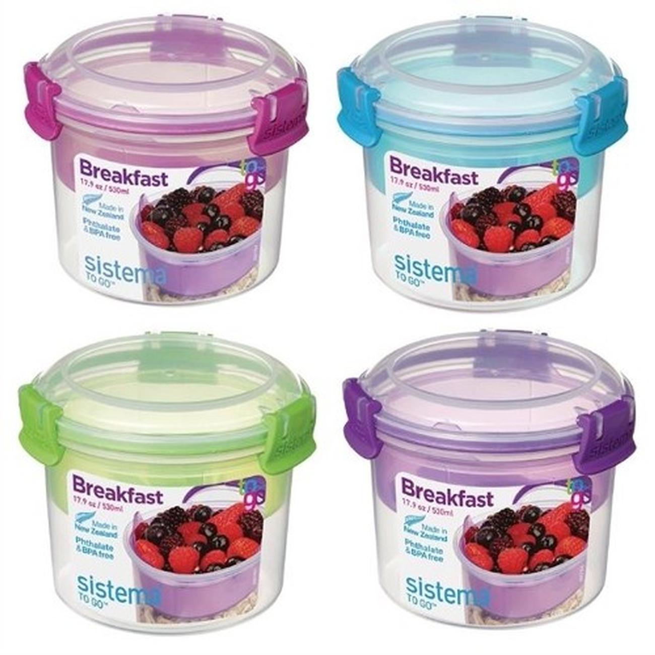 sistema-breakfast-to-go-food-container-530ml - Sistema Breakfast To Go 530ml