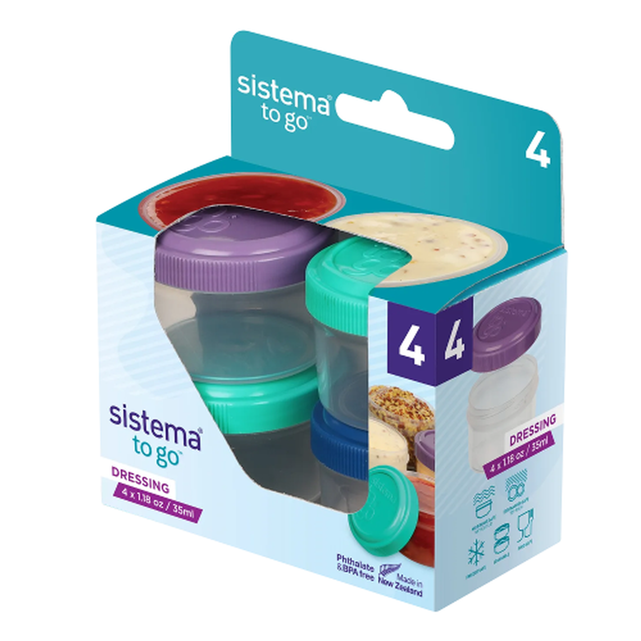 sistema-dressing-to-go-35ml-4-pack - Sistema Dressing To Go 35ml 4pc Pack