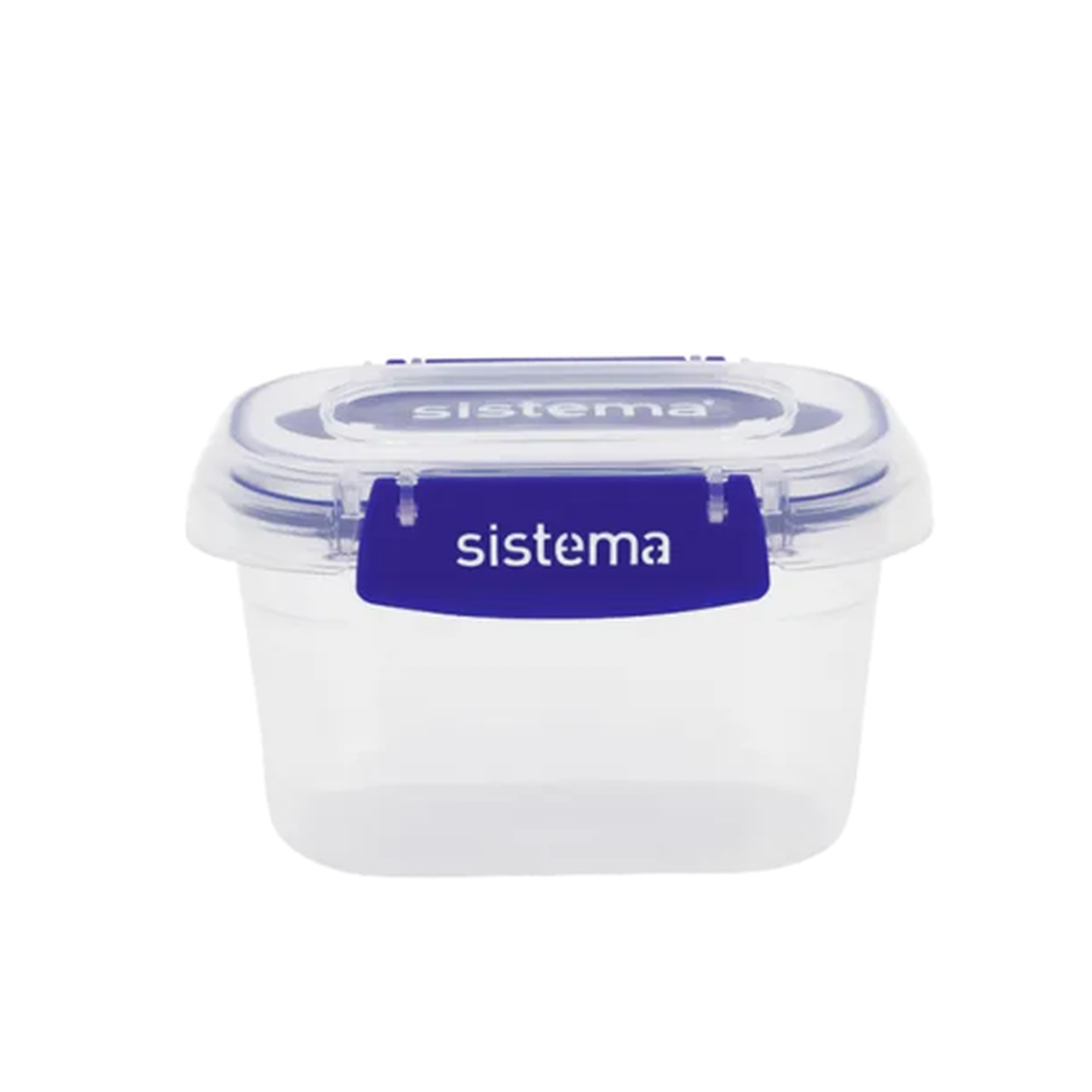 Sistema KLIP IT Rectangular Food Storage Containers, Clear-Blue