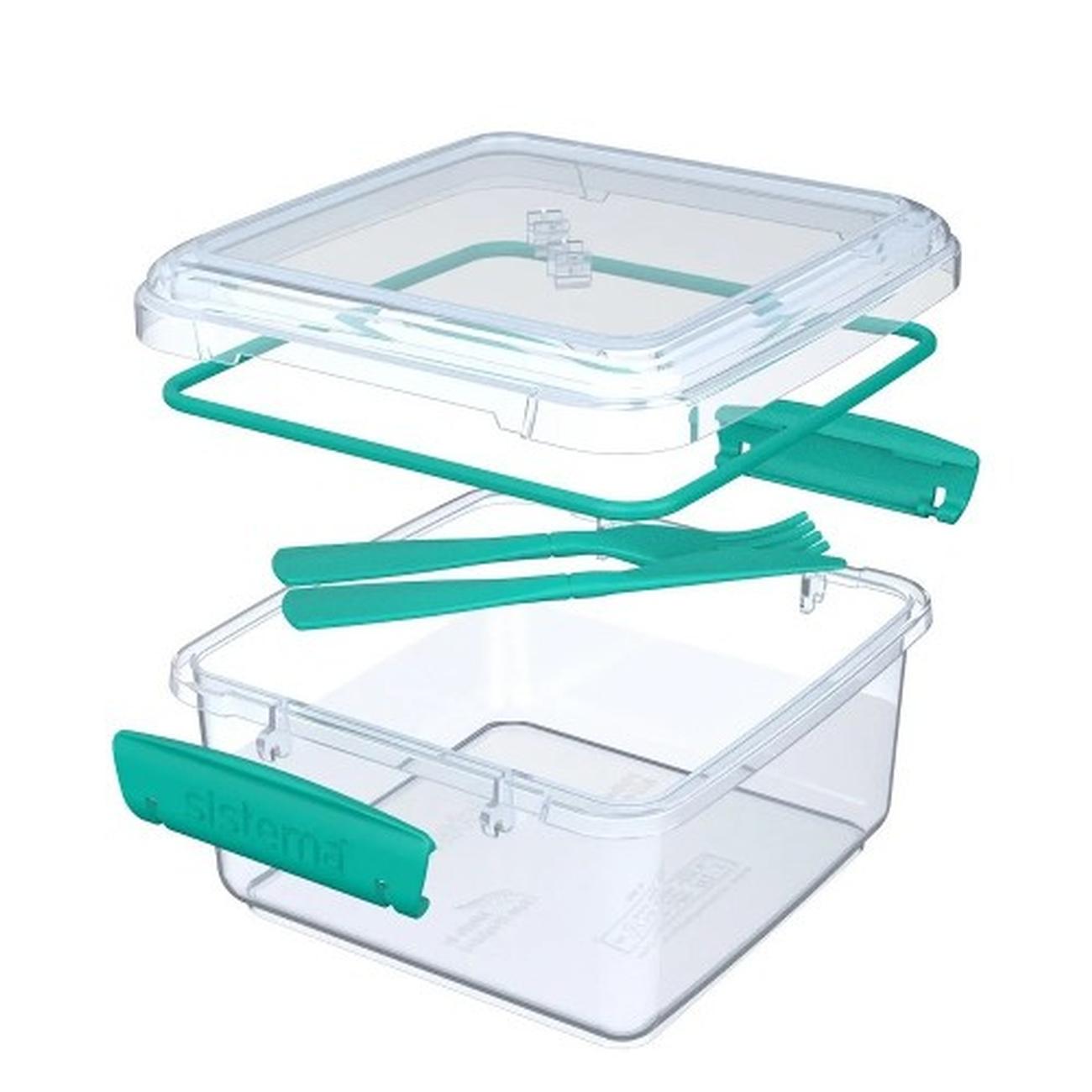 sistema-lunch-plus-to-go-with-cutlery-1200ml - Sistema Lunch Plus To Go with Cutlery 1.2L