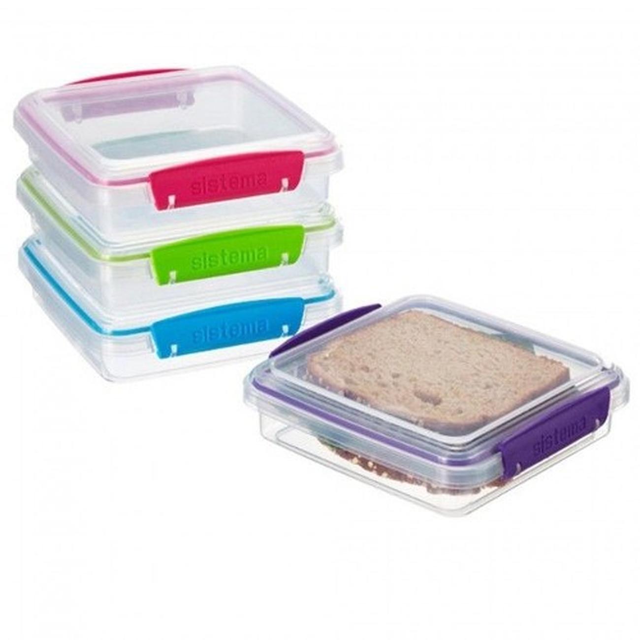 450ml Sandwich Box 3 Pack