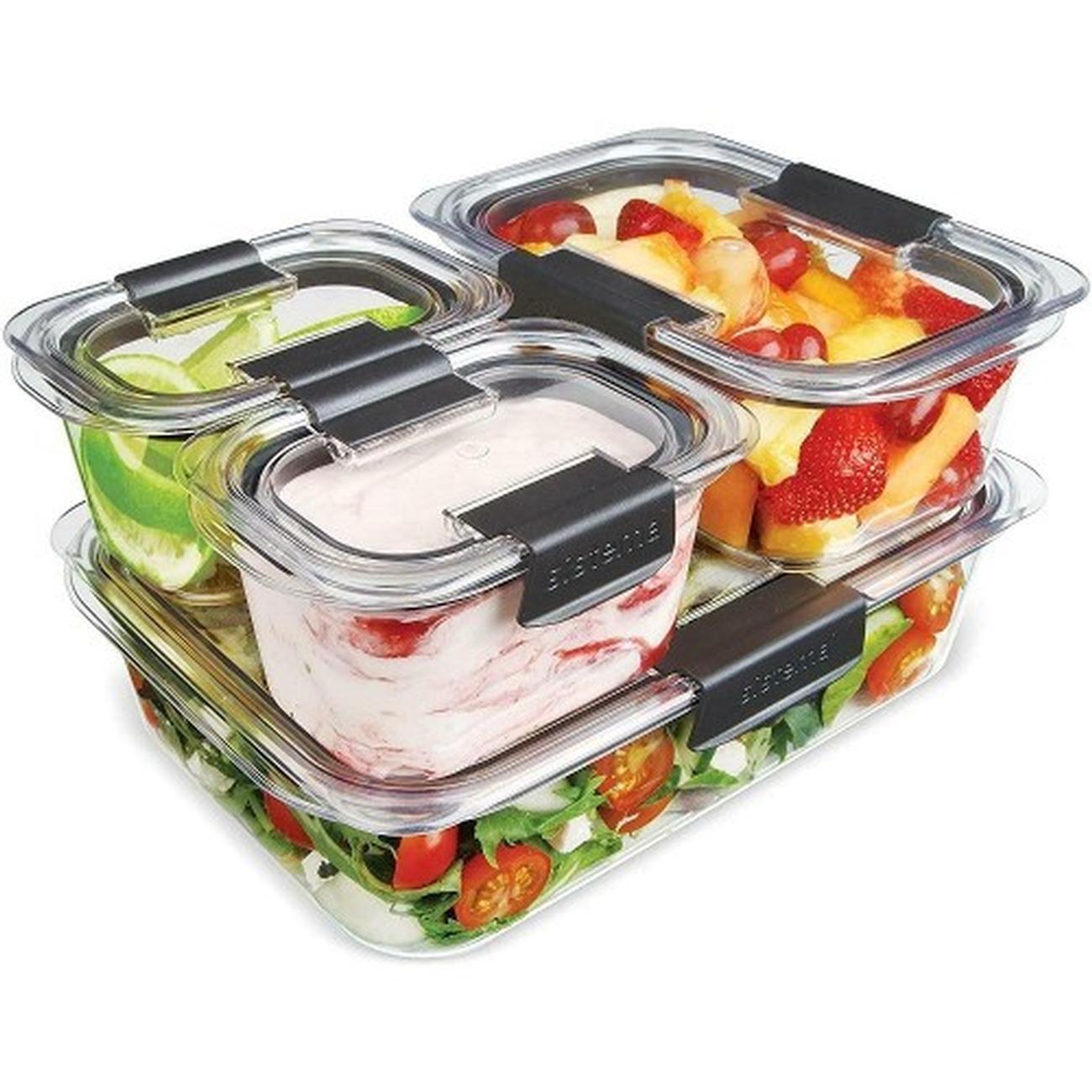 Sistema Brilliance micro-ondes rectangle étanche alimentaire conteneurs de stockage 920 ML