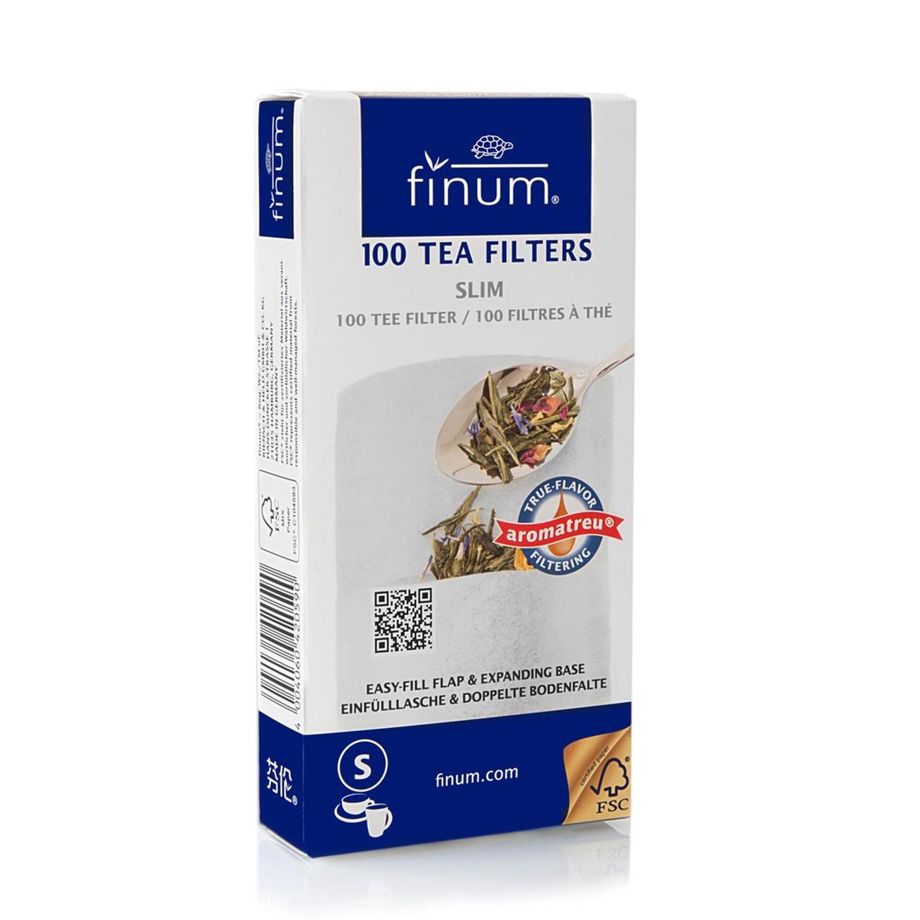 Finum 100 Slim Tea Filters Size S