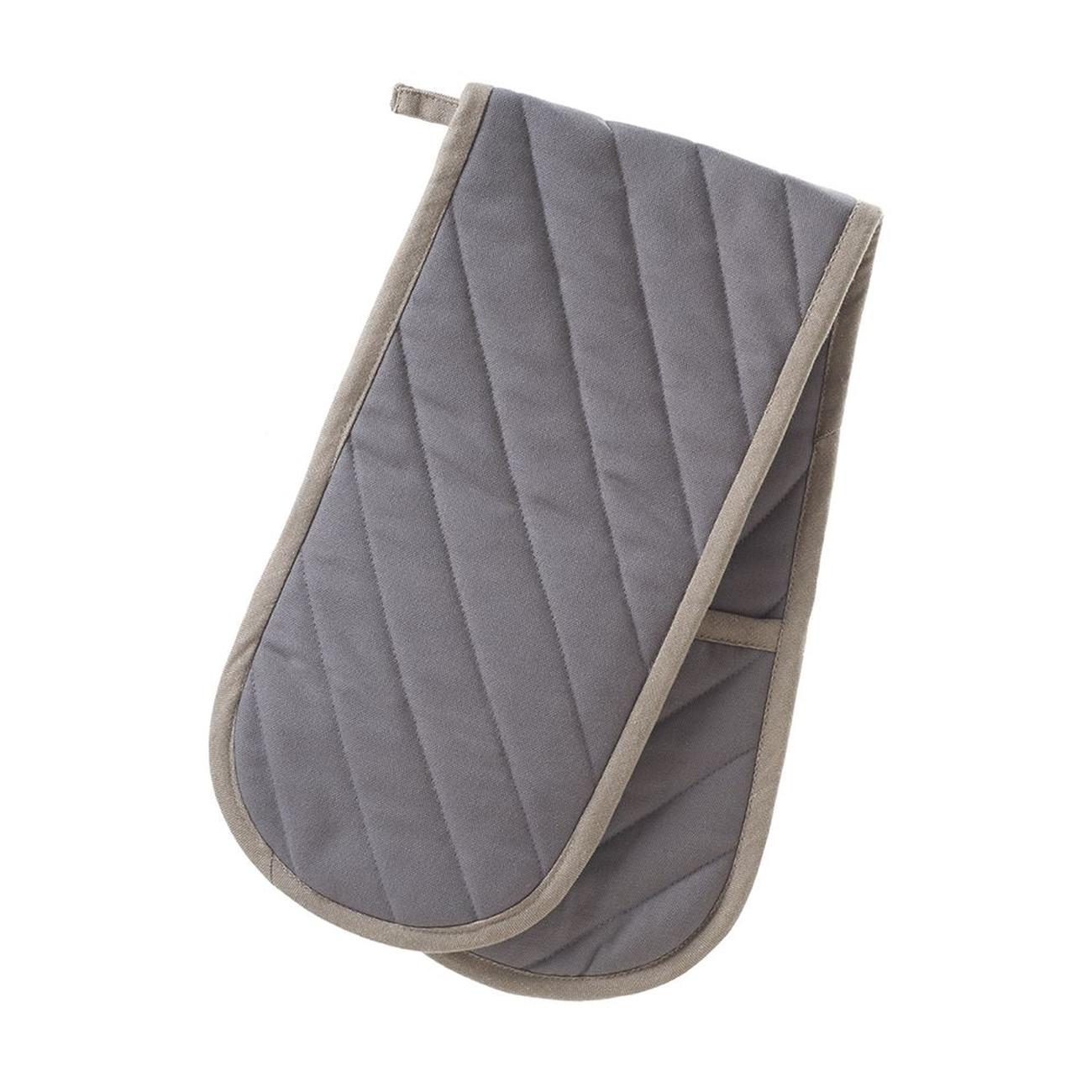 Smithfield Grey Double Oven Gloves