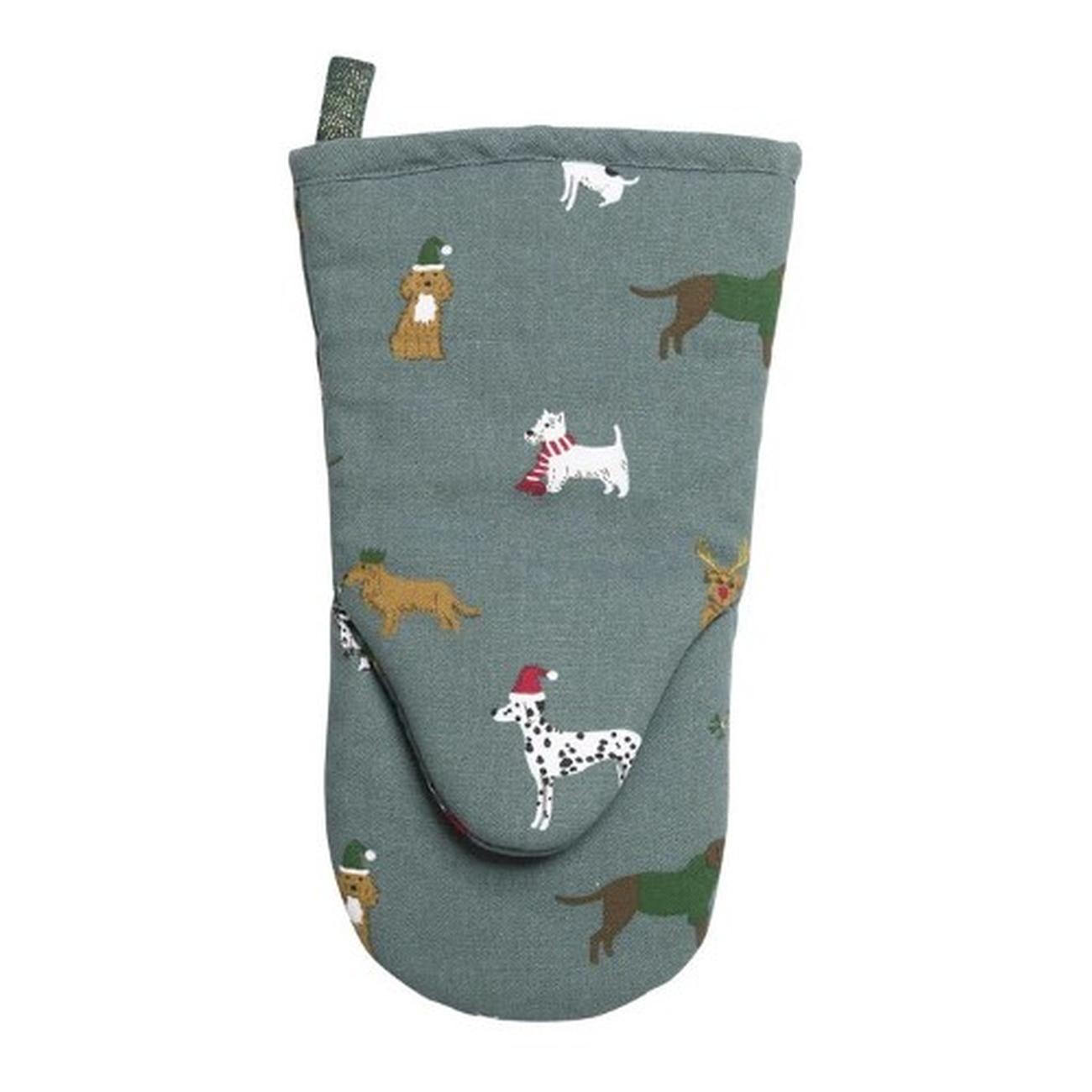 Sophie-Allport-Christmas-dogs-oven-mitt-festive-linens - Sophie Allport Christmas Dogs Oven Mitt