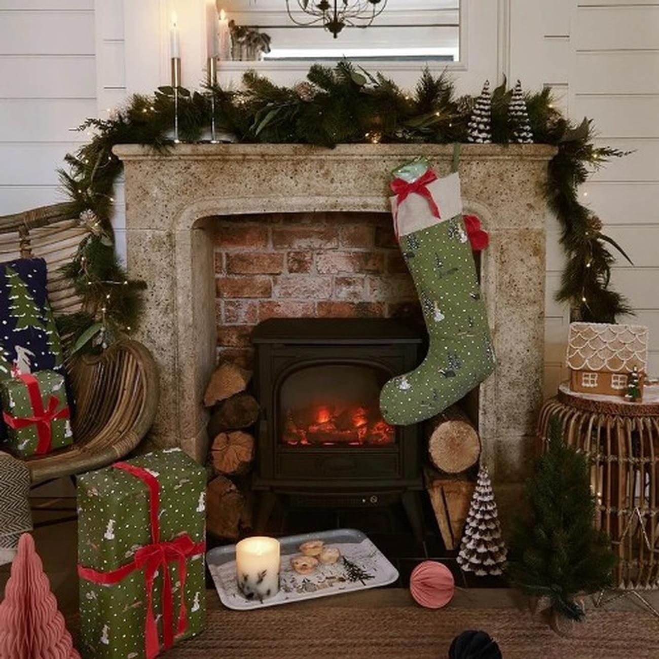 sophie-allport-festive-forest-christmas-stocking - Sophie Allport Festive Forest Christmas Stocking