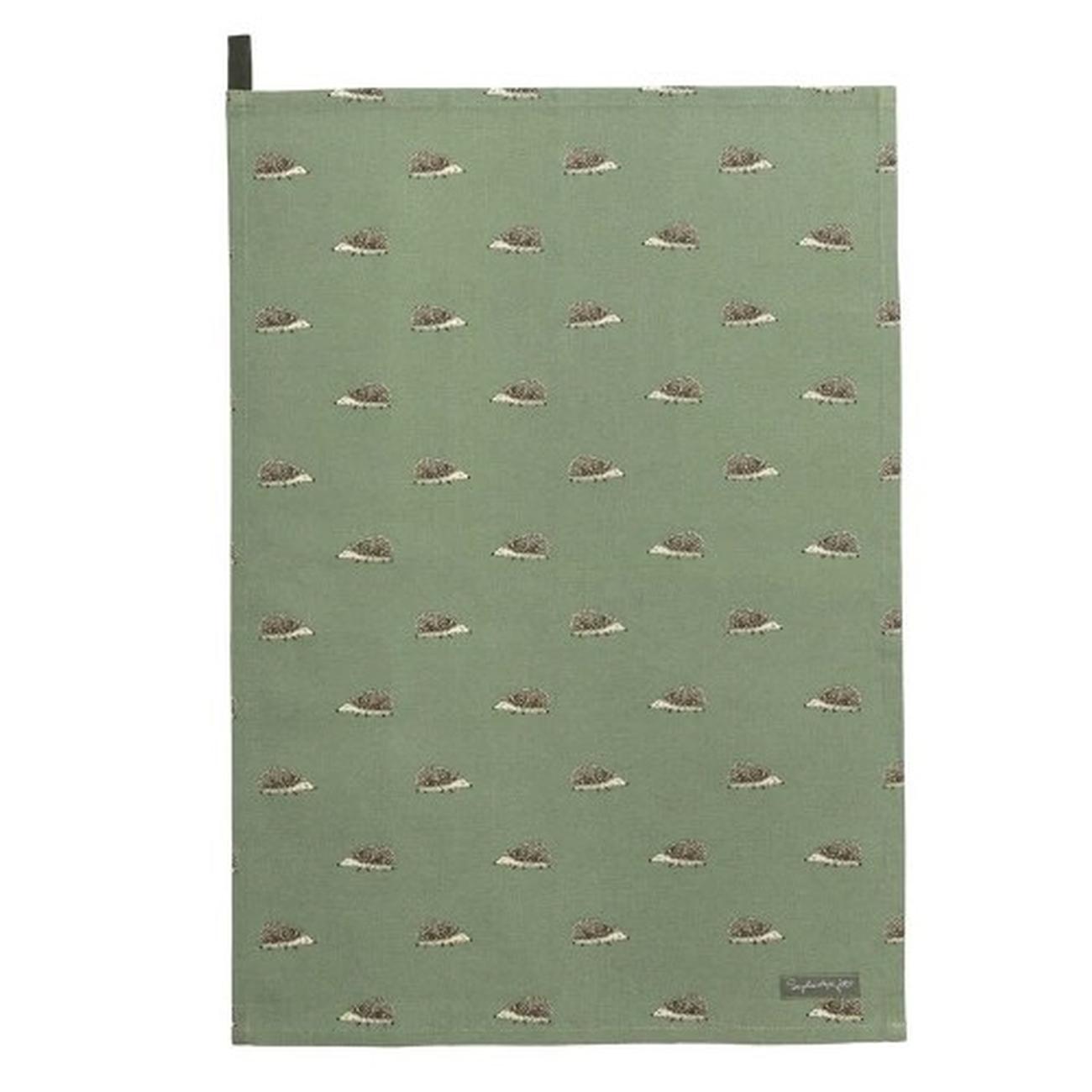 sophie-allport-hedgehogs-tea-towel - Sophie Allport Hedgehogs Tea Towel