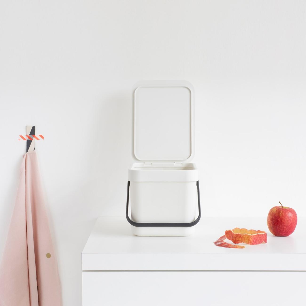 Brabantia Sort & Go Waste Bin 6L White