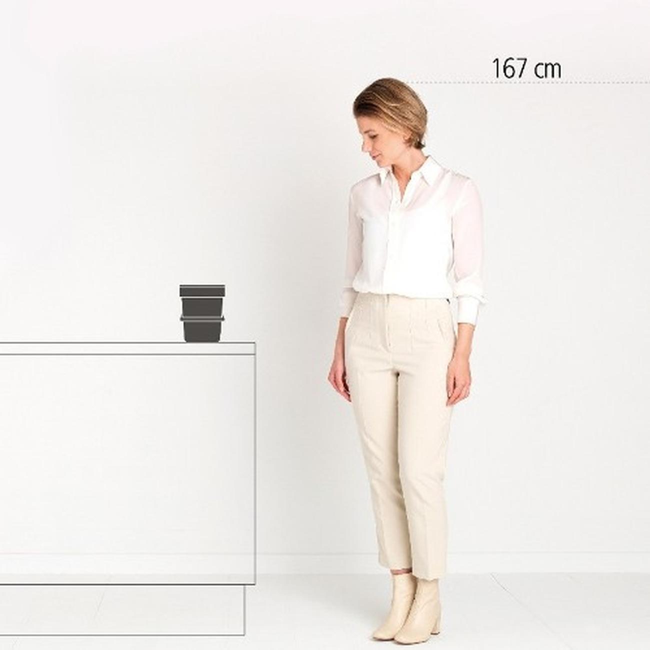 brabantia-sort-and-go-waste-bin-3L-grey - Brabantia Sort & Go Waste Bin 3L Grey