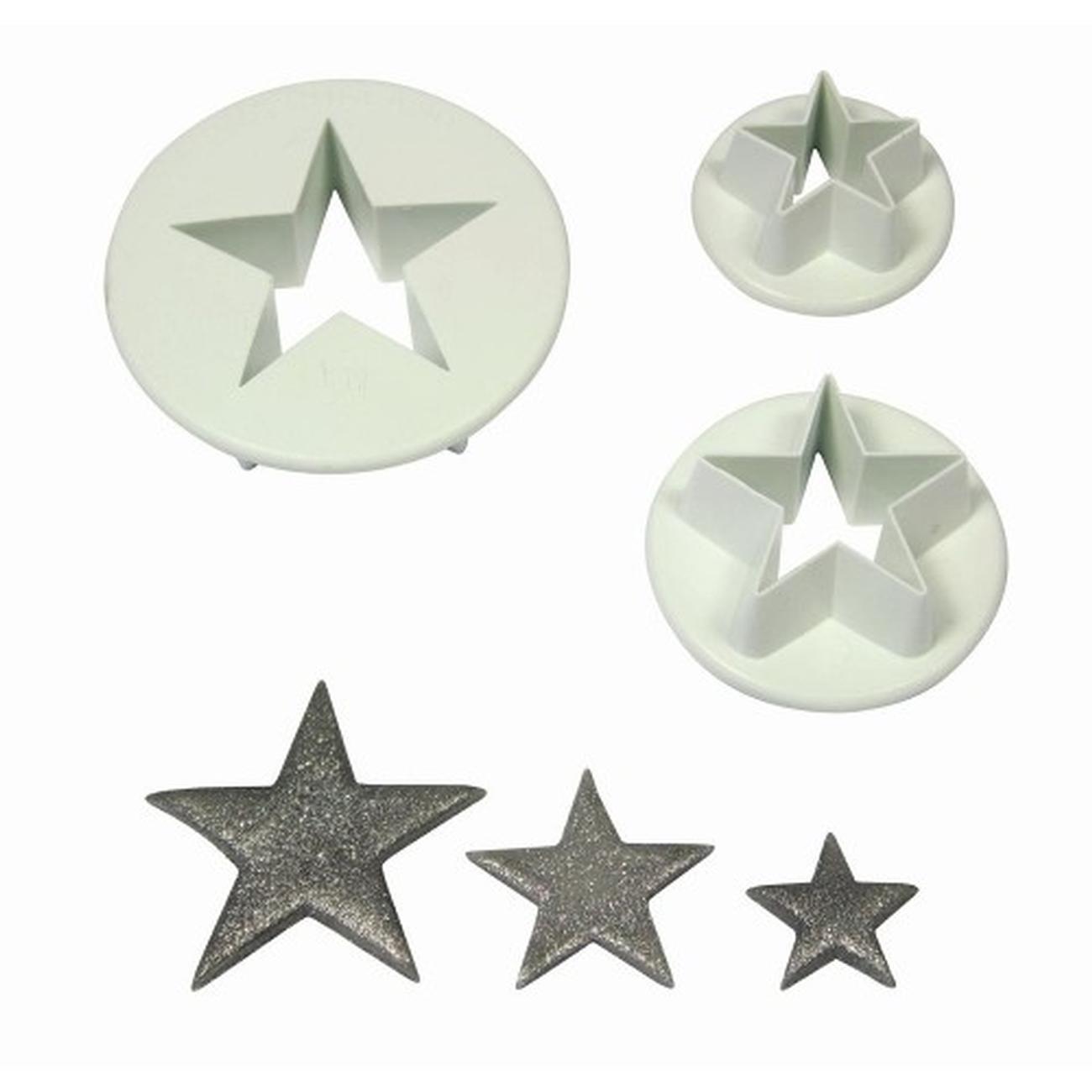 PME-star-cutter-3pc-S-M-L - PME Star Cutters Set of 3