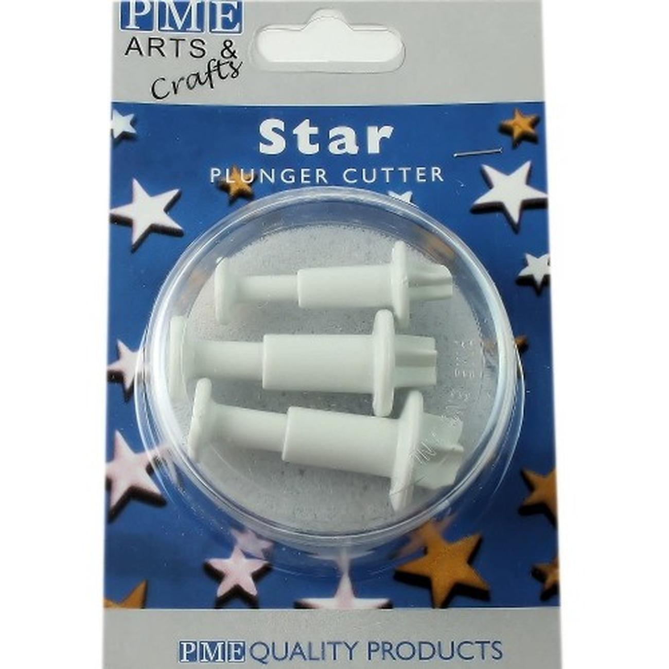 PME-star-plunger-cutter-3pc-S-M-L - PME Star Plunger Cutters Set of 3