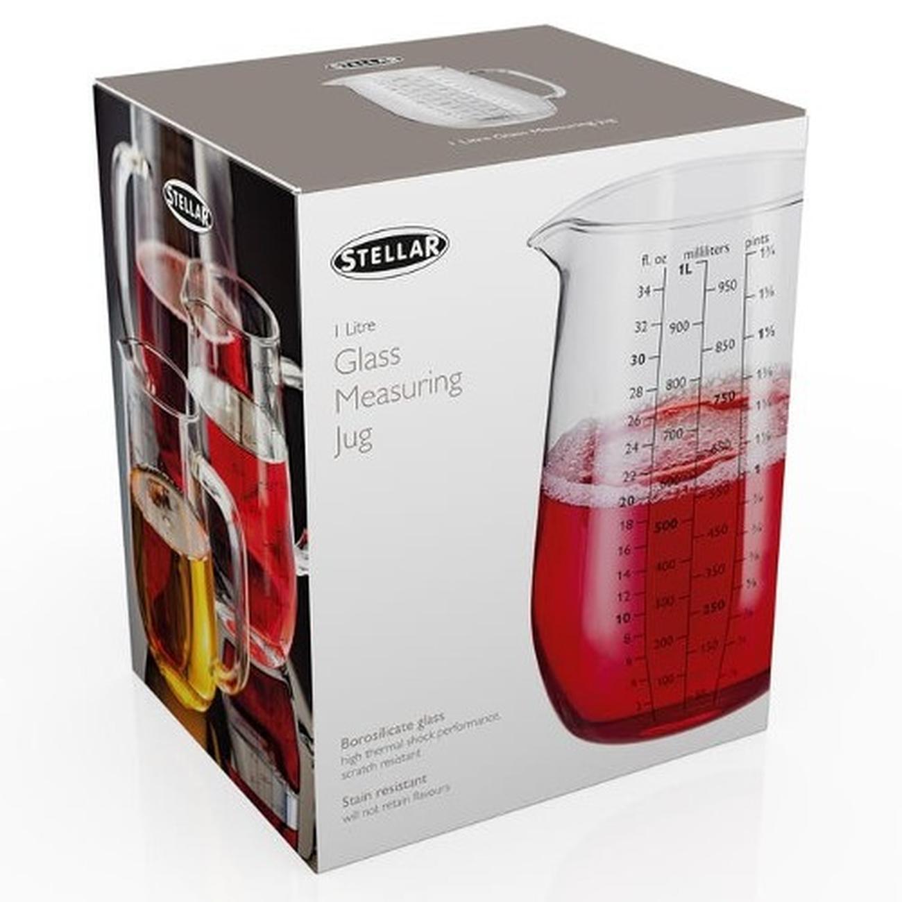stellar-glass-measuring-jug-1L - Stellar Glass Measuring Jug 1L