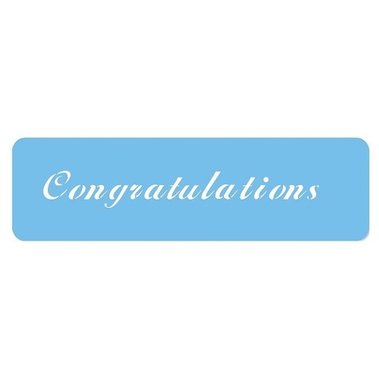PME-cake-decorating-stencil-congratulations - JEM Cake Decorating Stencil Congratulations