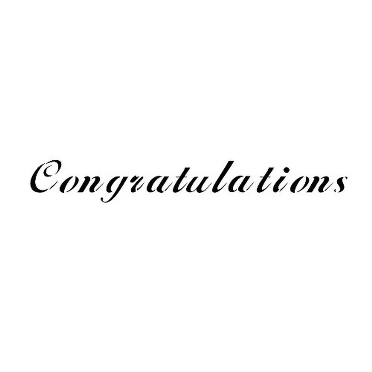 PME-cake-decorating-stencil-congratulations - JEM Cake Decorating Stencil Congratulations
