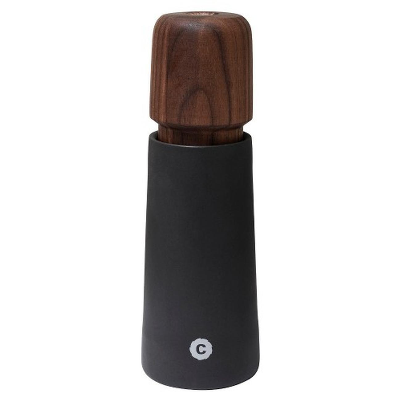 crushgrind-stockholm-grinder-17cm-black-ceramic-walnut - CrushGrind Stockholm Grinder Black Ceramic 17cm